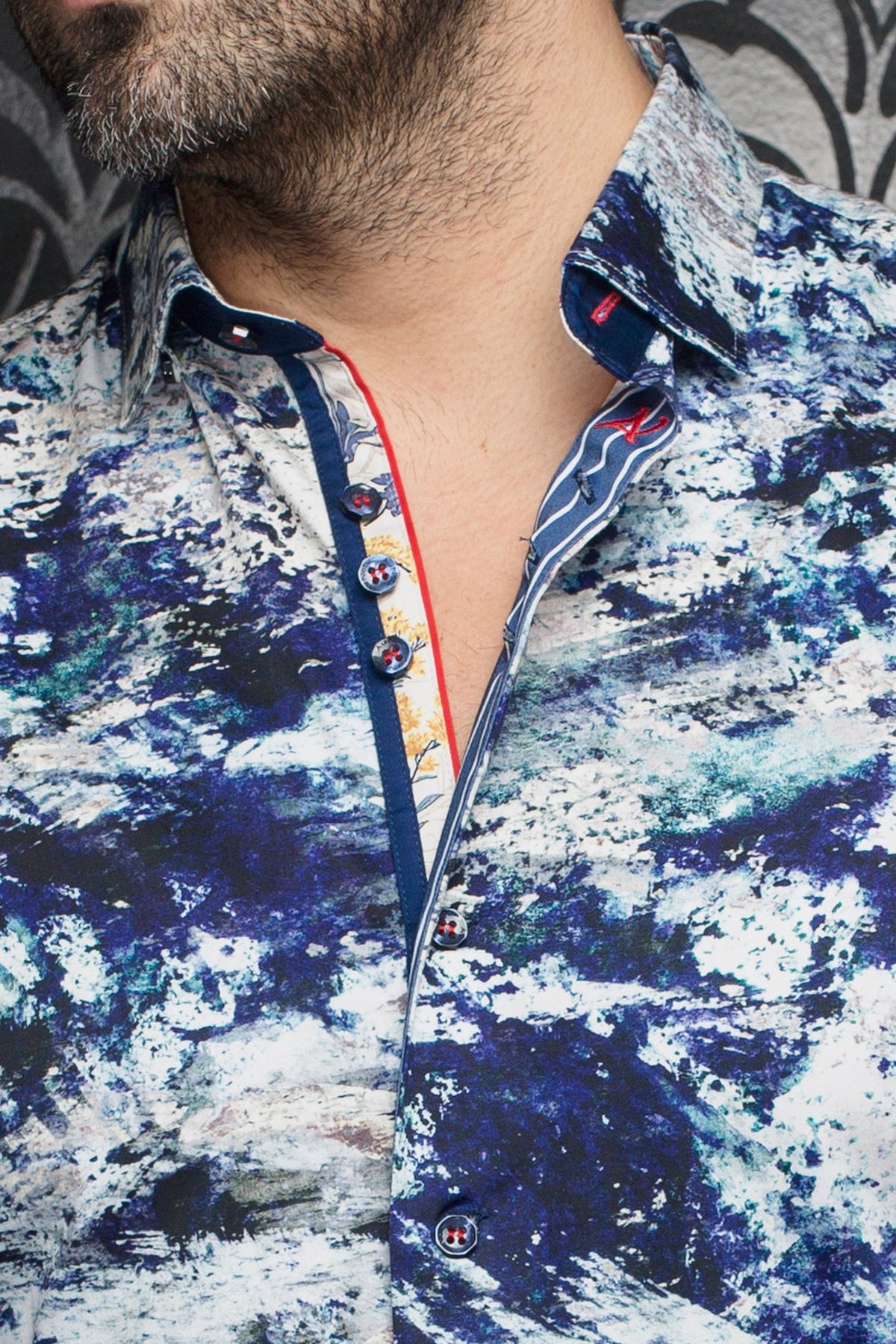 Shirt MAGNANI, Indigo - AU NOIR