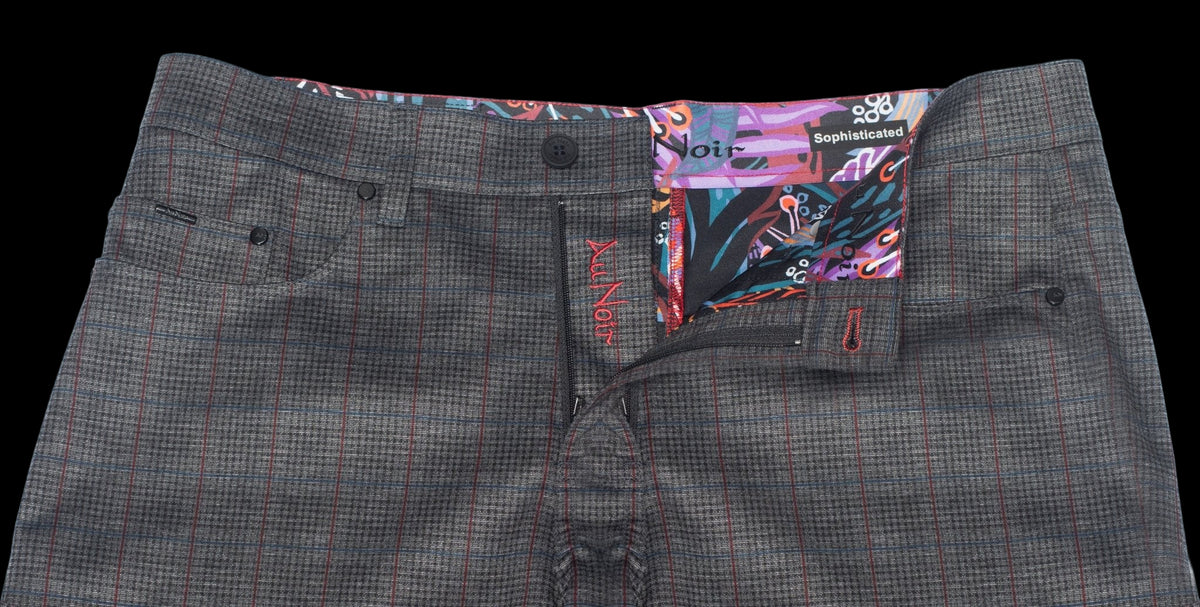 PANTS WINCHESTER-TAYLOR, Dark Grey Multi - AU NOIR