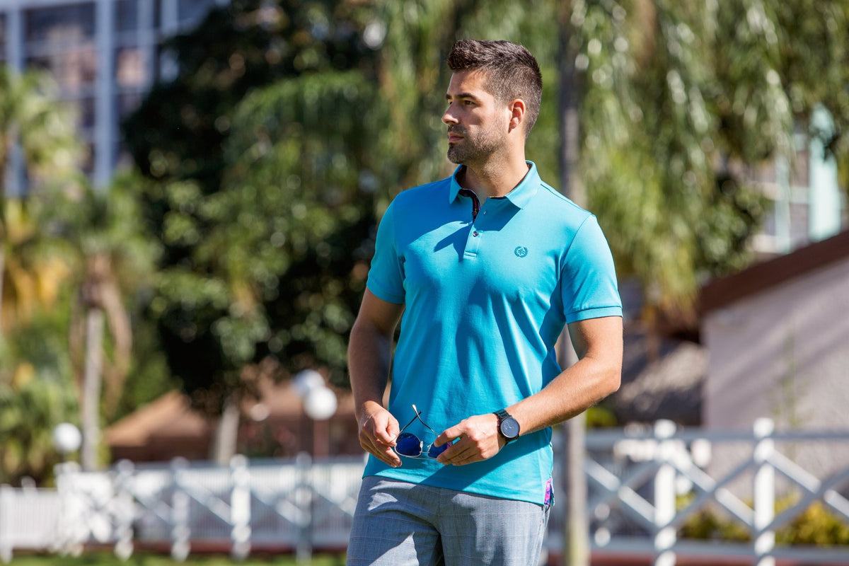 POLO | EAGLE, Turquoise - AU NOIR