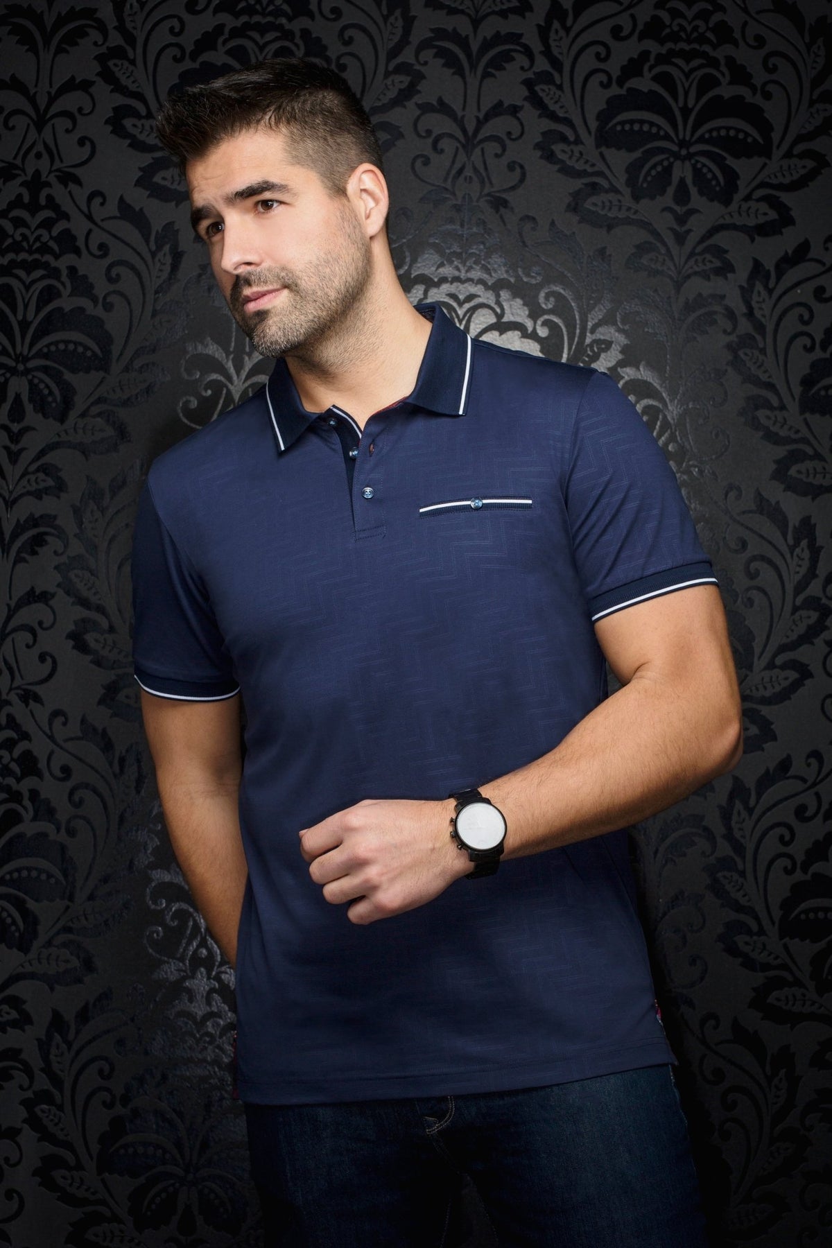 POLO | FIORAVANTE, azul marino - AU NOIR