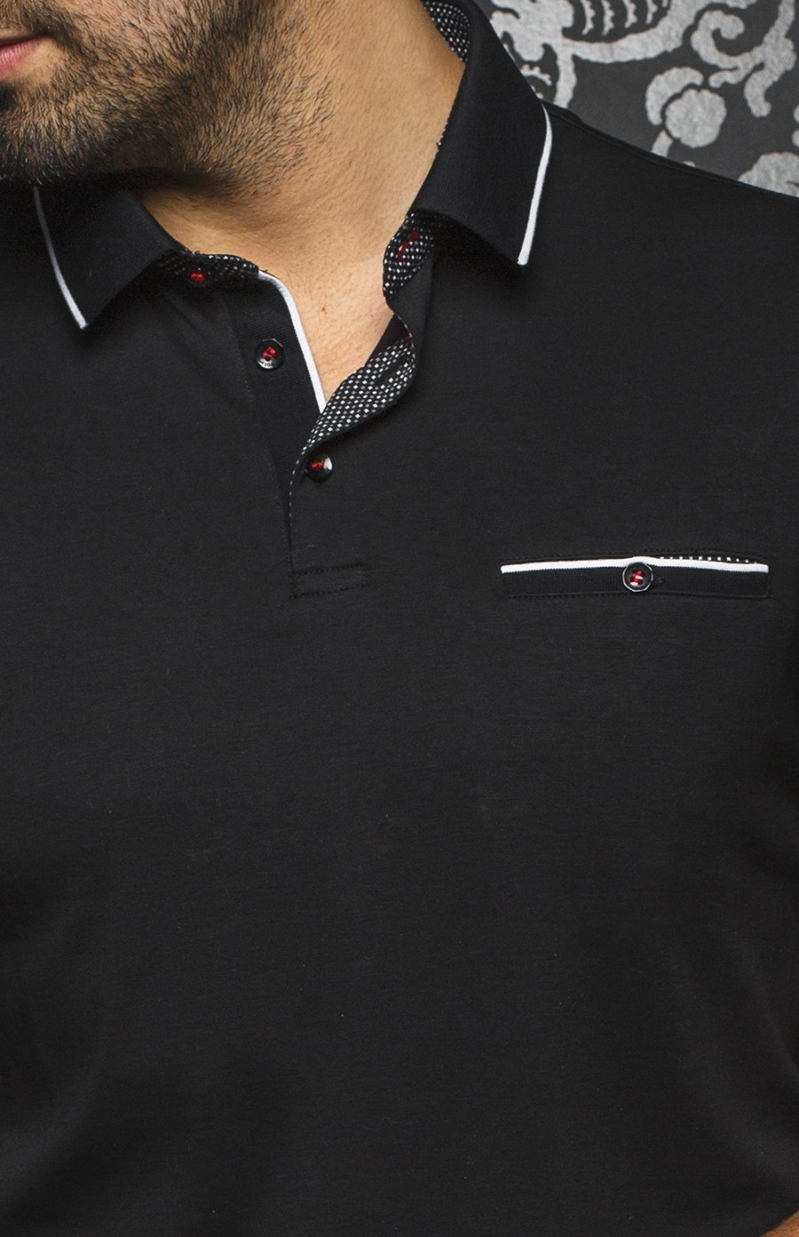 Polo | MERCURY, negro - AU NOIR