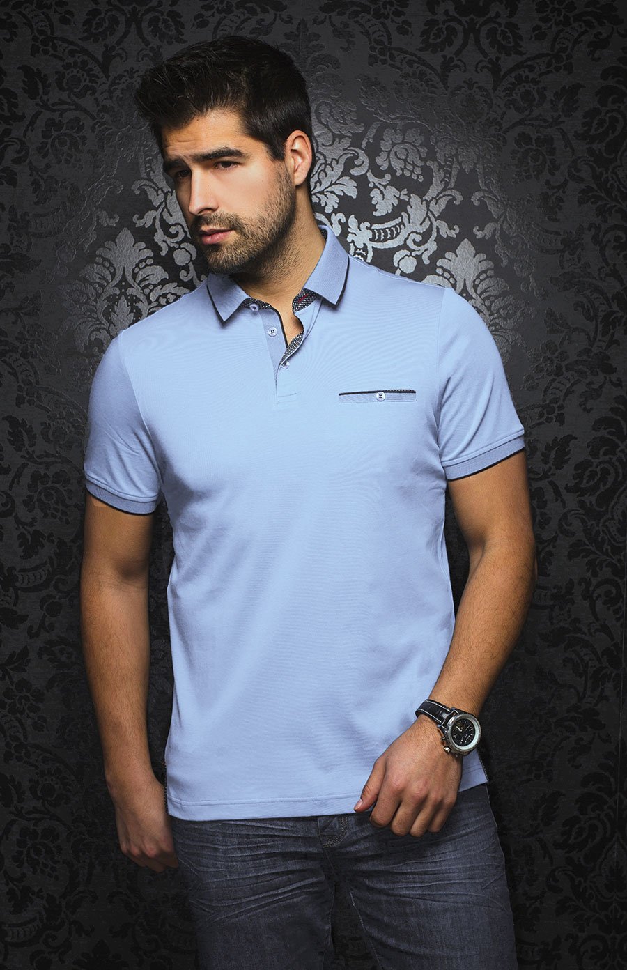 Polo | MERCURY, azul claro - AU NOIR