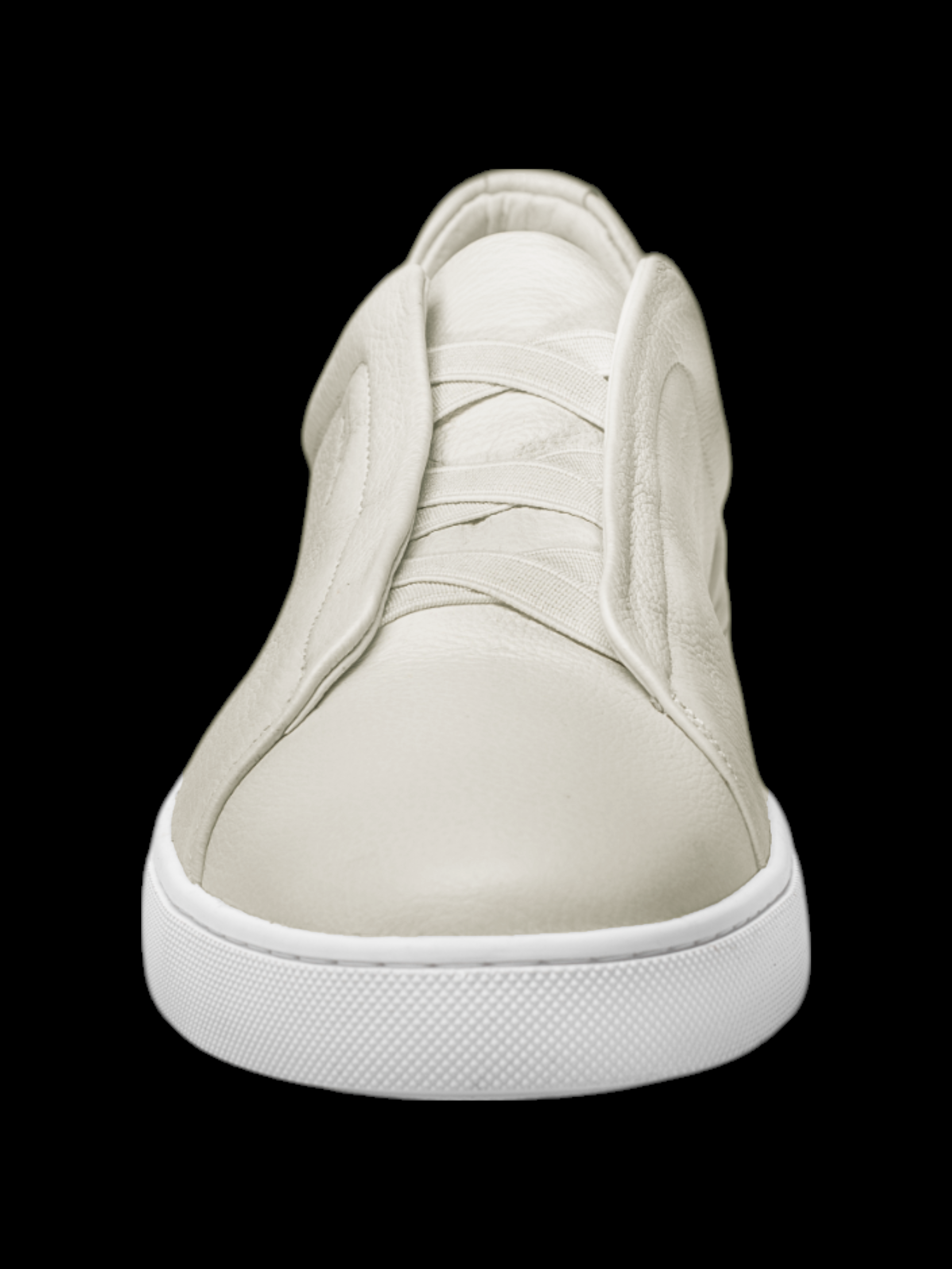 SLIP-ON LEATHER SHOES | HOLDEN, White/Cream