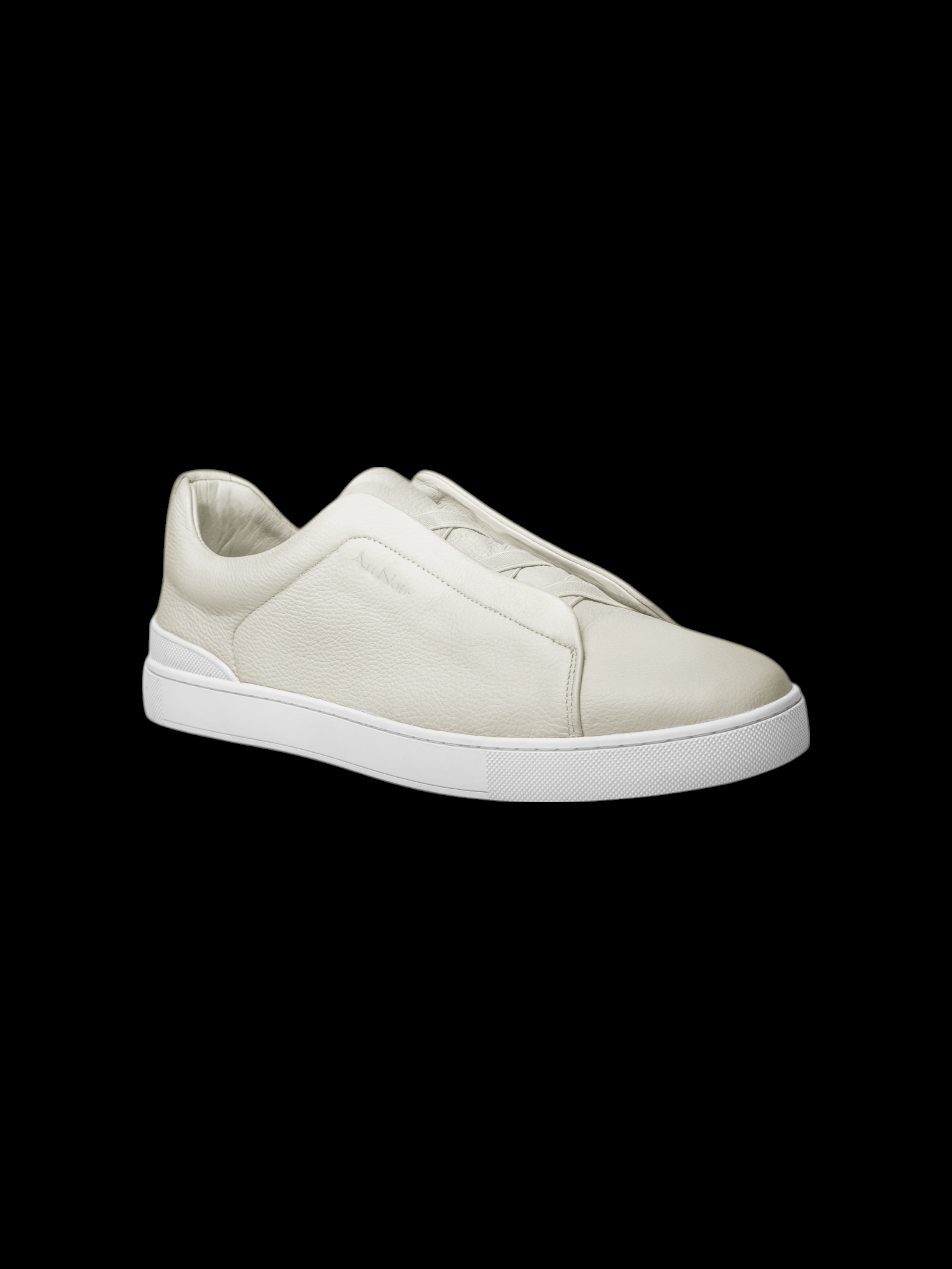SLIP-ON LEATHER SHOES | HOLDEN, White/Cream