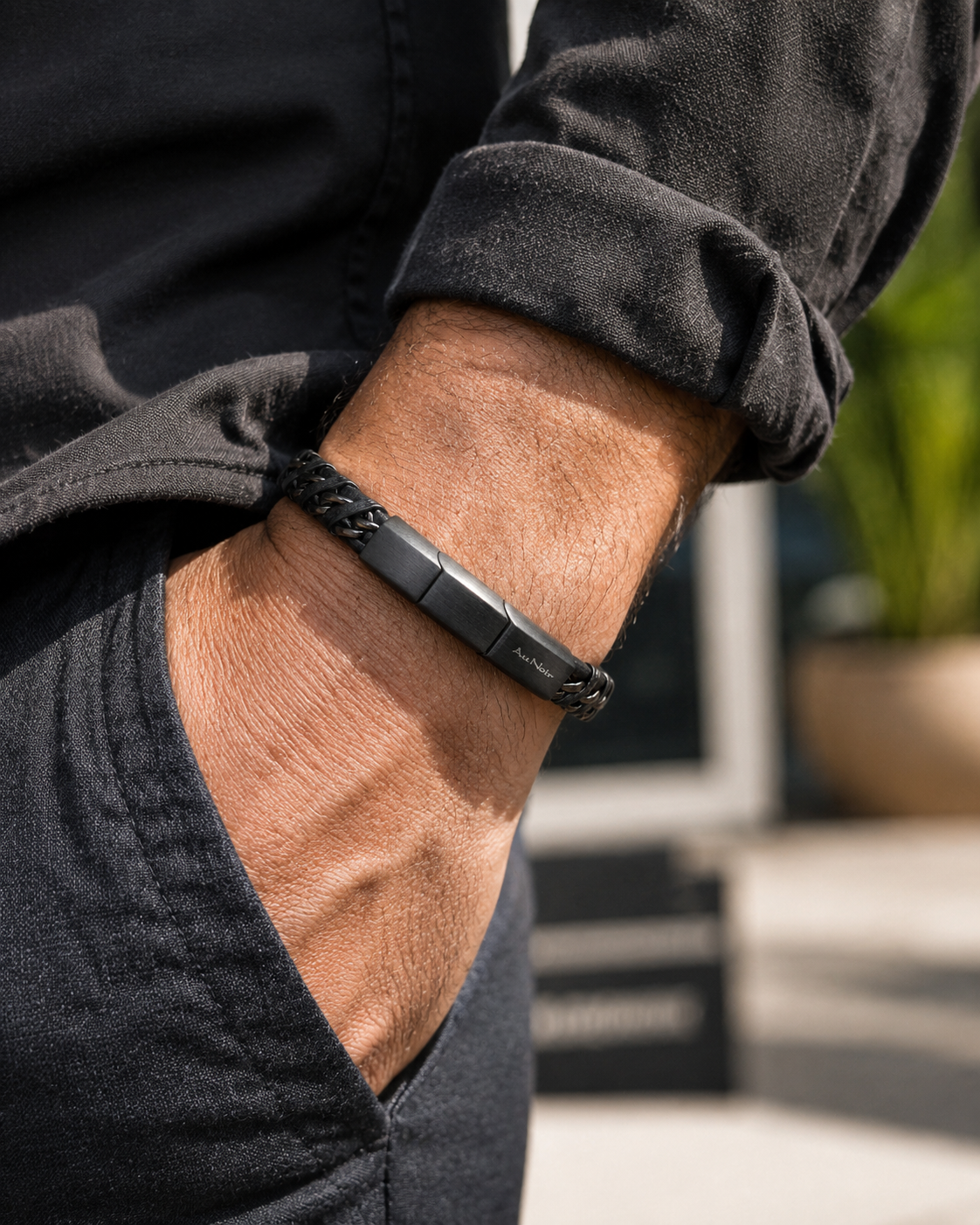 BRACELET IRON, Black
