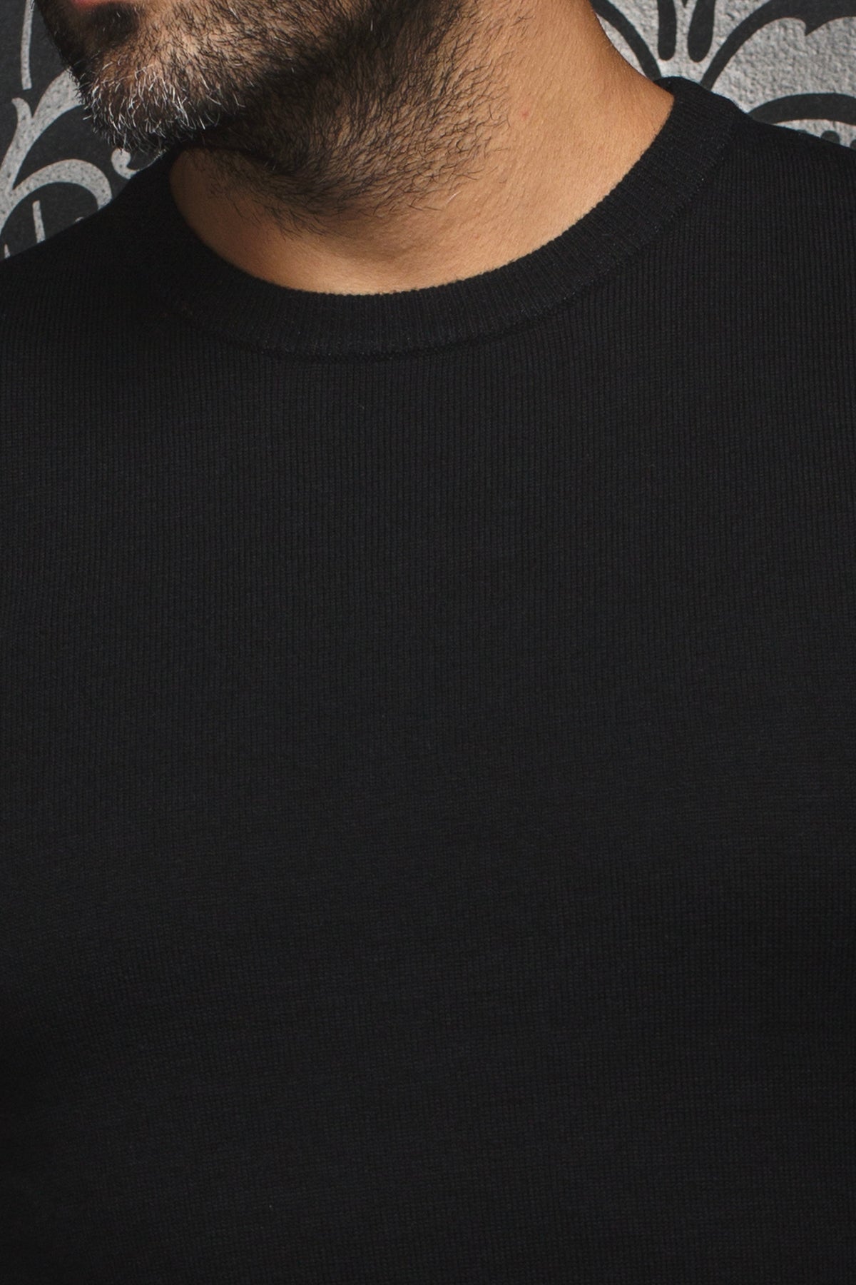 JERSEY DE LANA MERINO |  MARINI, negro