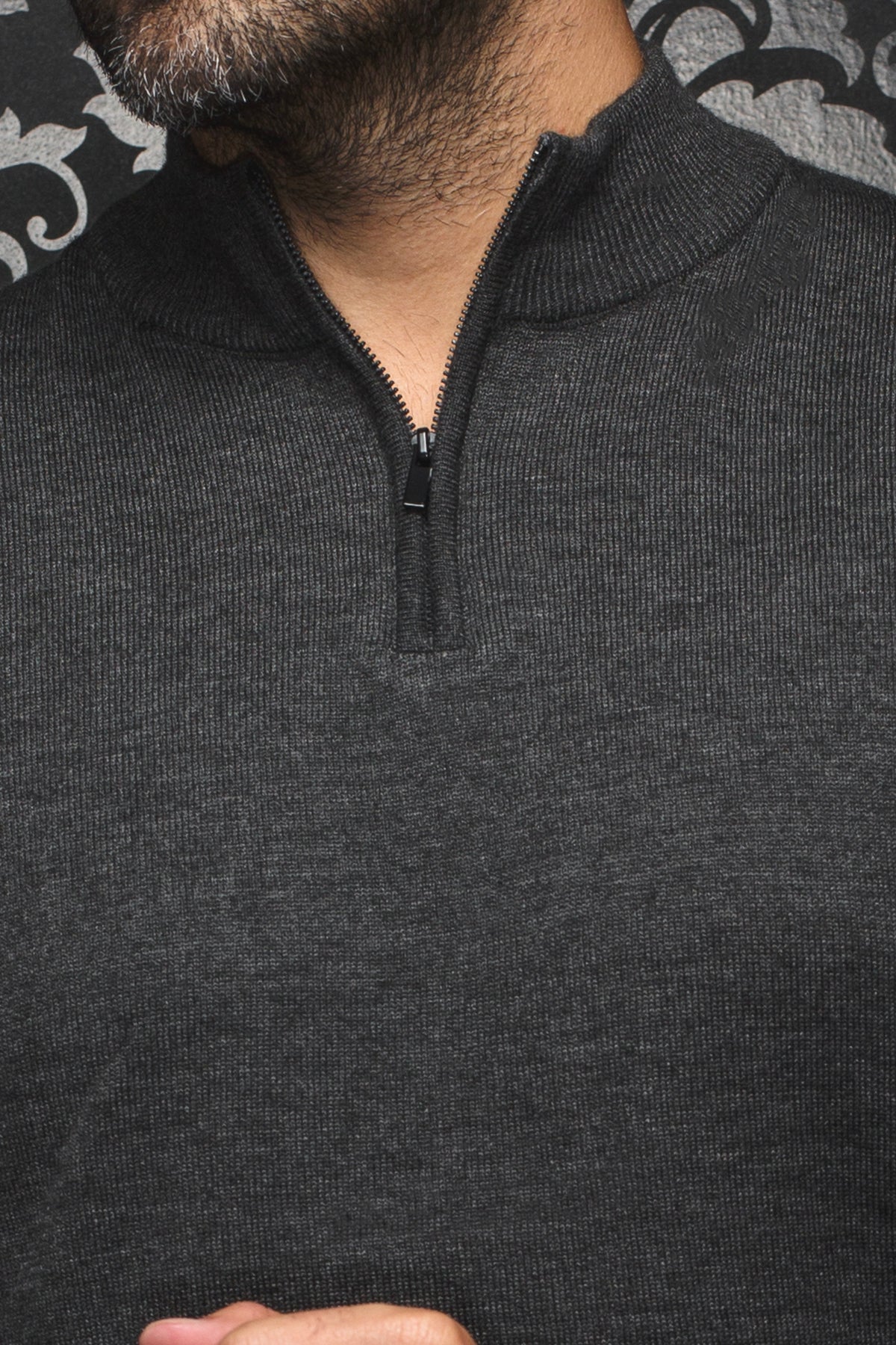 JERSEY DE LANA MERINO |  MESTA, carbón