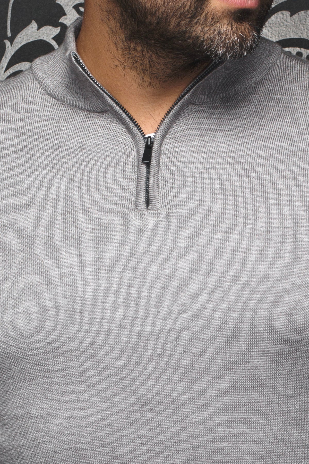 JERSEY DE LANA MERINO |  MESTA, gris medio