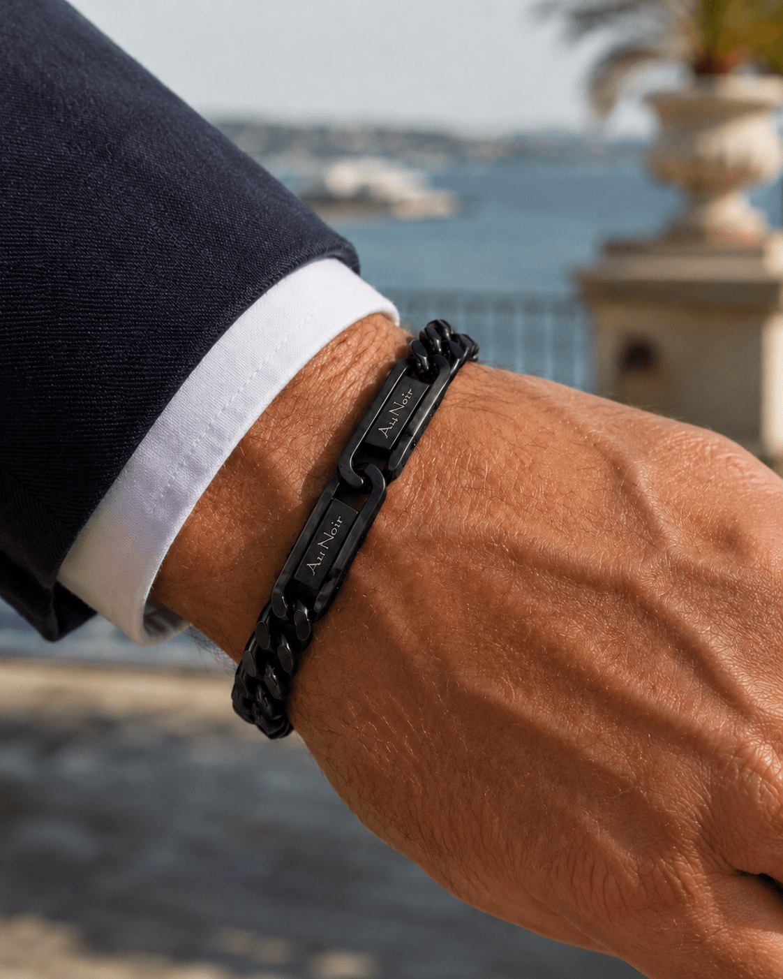 BRACELET CUBAN, Black - AU NOIR