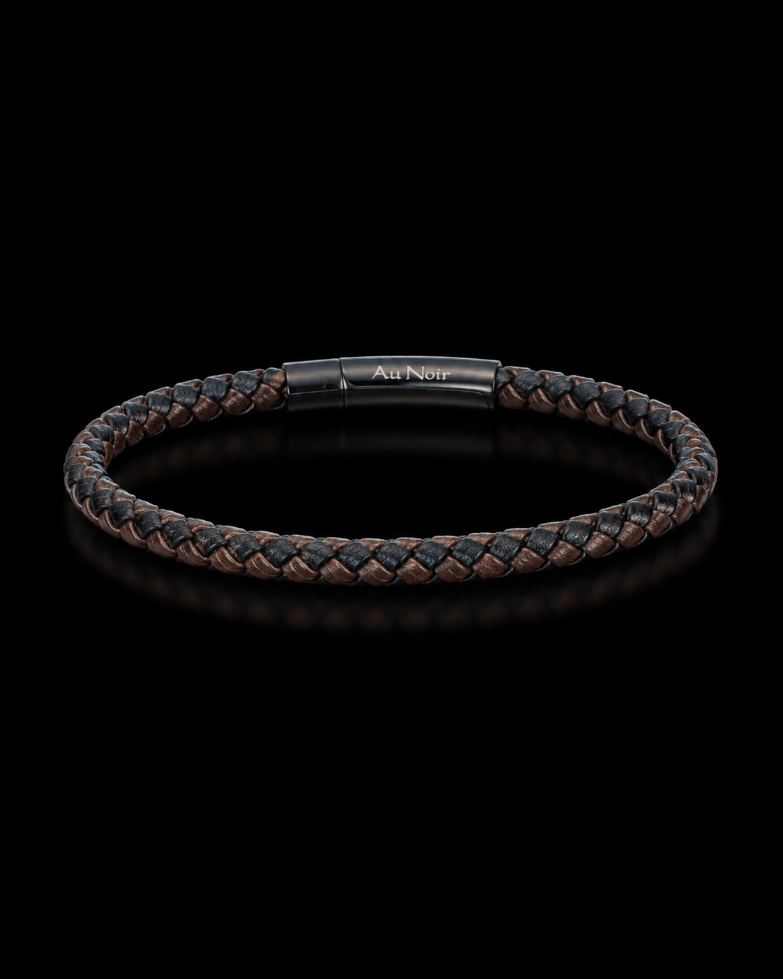 FRIEND BRACELET, Black Brown - AU NOIR