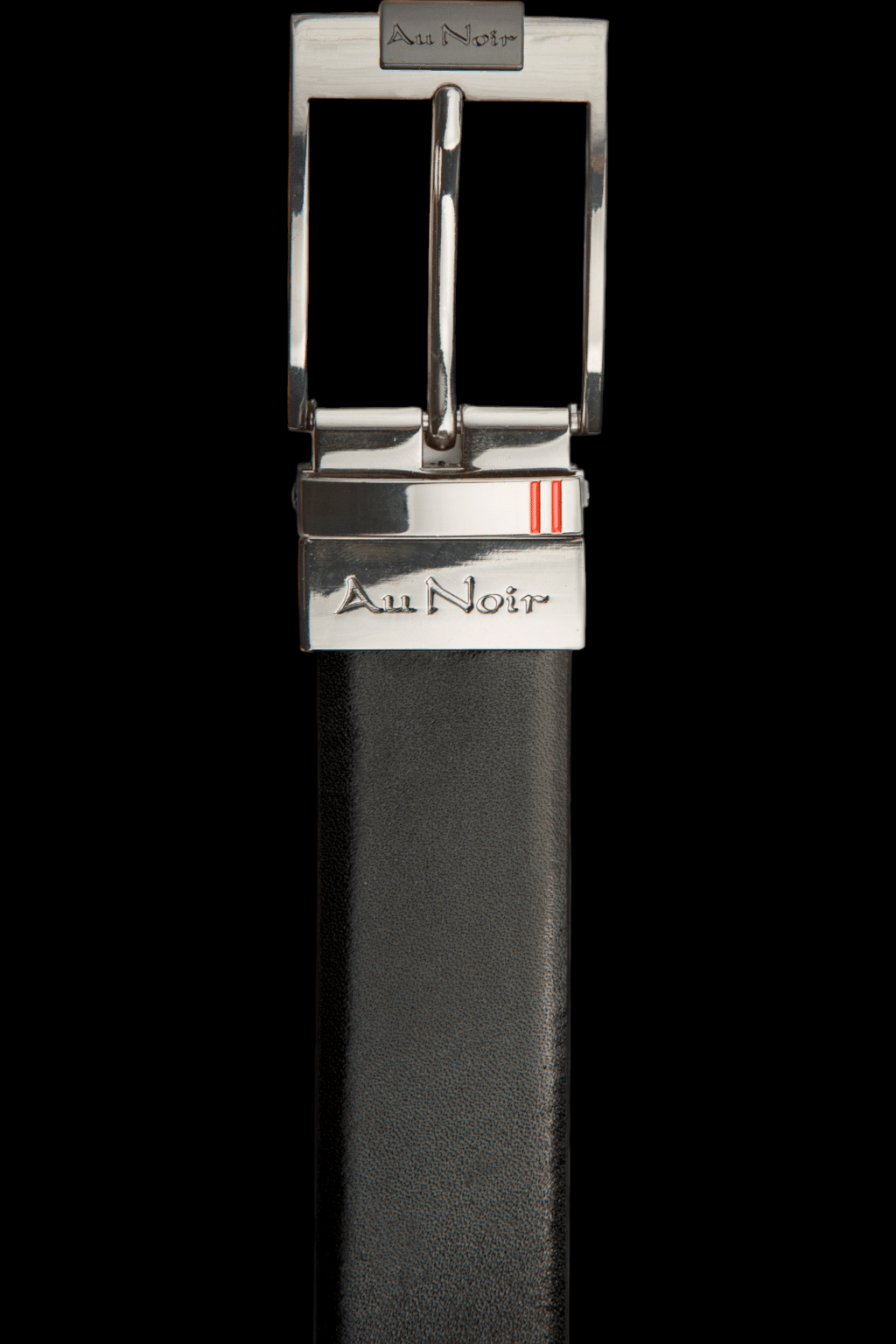 CINTURÓN REVERSIBLE | DESOTO GUNMETAL, negro-marrón - AU NOIR