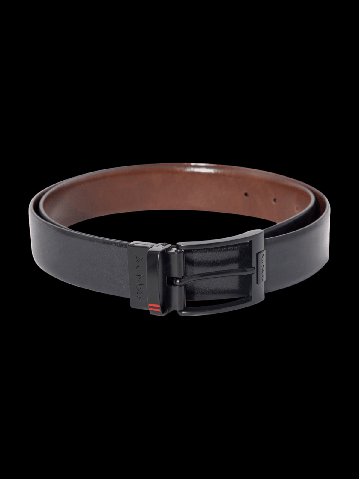 CINTURÓN REVERSIBLE | DESOTO NEGRO, negro-marrón - AU NOIR