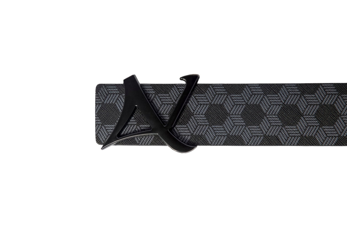 CINTURÓN REVERSIBLE | SHELBY BLACK, negro - AU NOIR