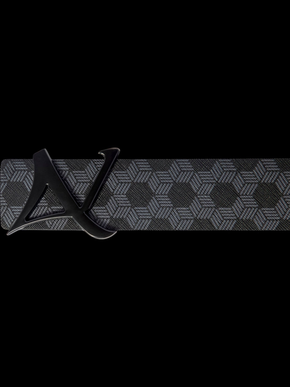 REVERSIBLE BELT | SHELBY GUNMETAL, black - AU NOIR