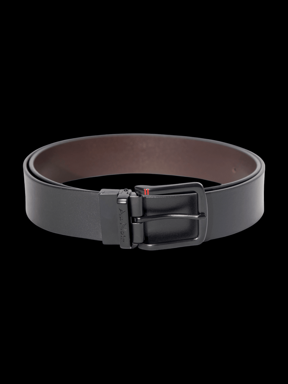 CEINTURE RÉVERSIBLE | STRAUSS BLACK, noir-brun - AU NOIR