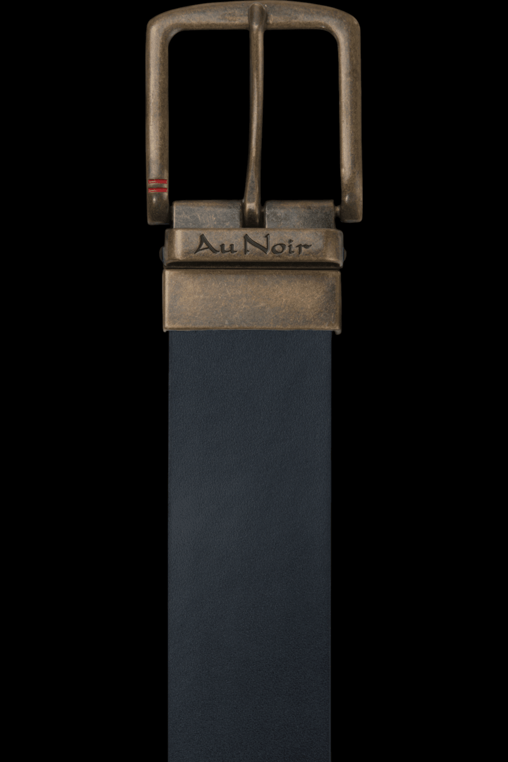 CINTURÓN REVERSIBLE | STRAUSS BRASS, marrón claro-azul marino - AU NOIR