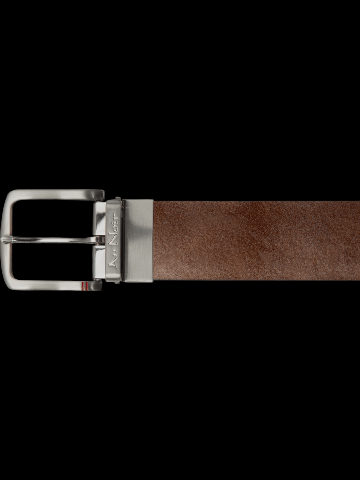 REVERSIBLE BELT | STRAUSS BRUSHED NICKEL, tan - navy - AU NOIR