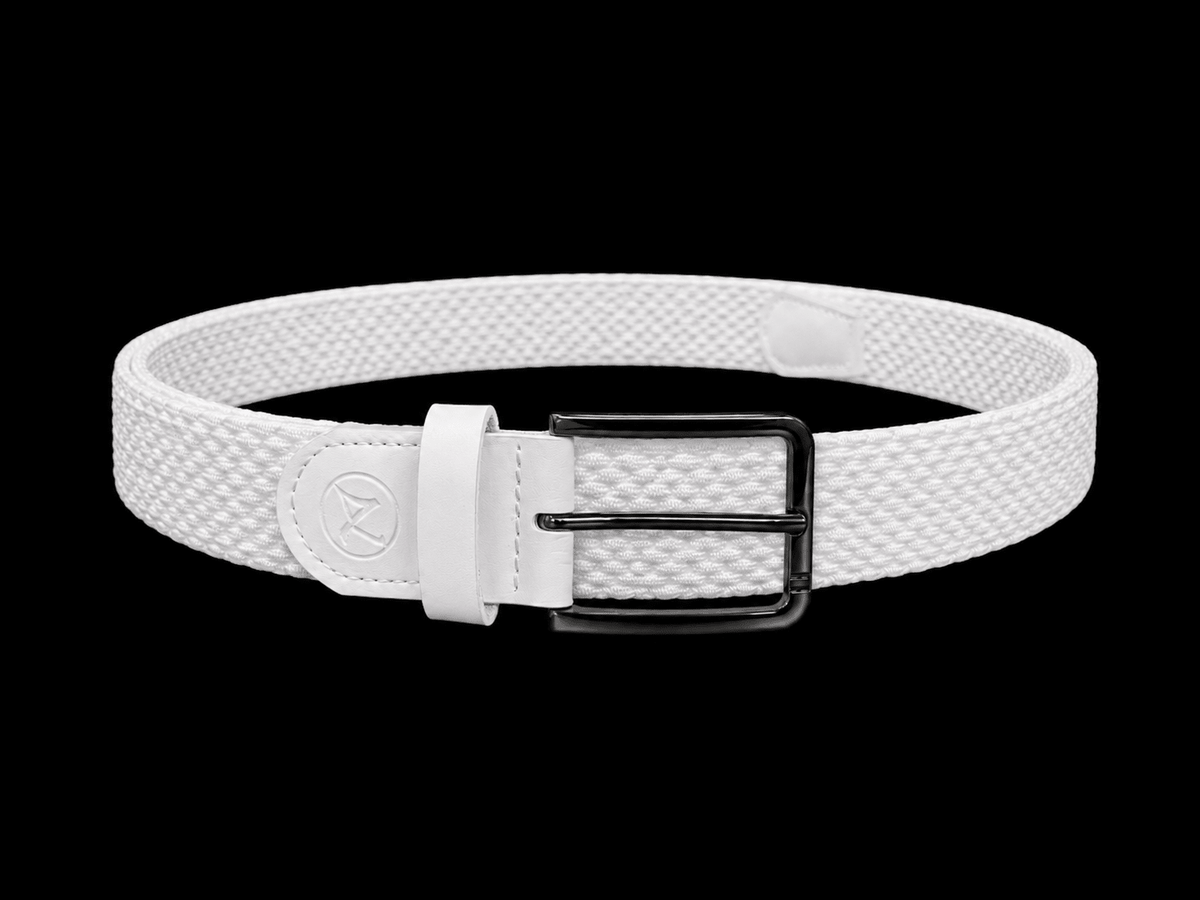 CEINTURE TRESSÉE | MANGUSTA, WHITE GUNMETAL - AU NOIR