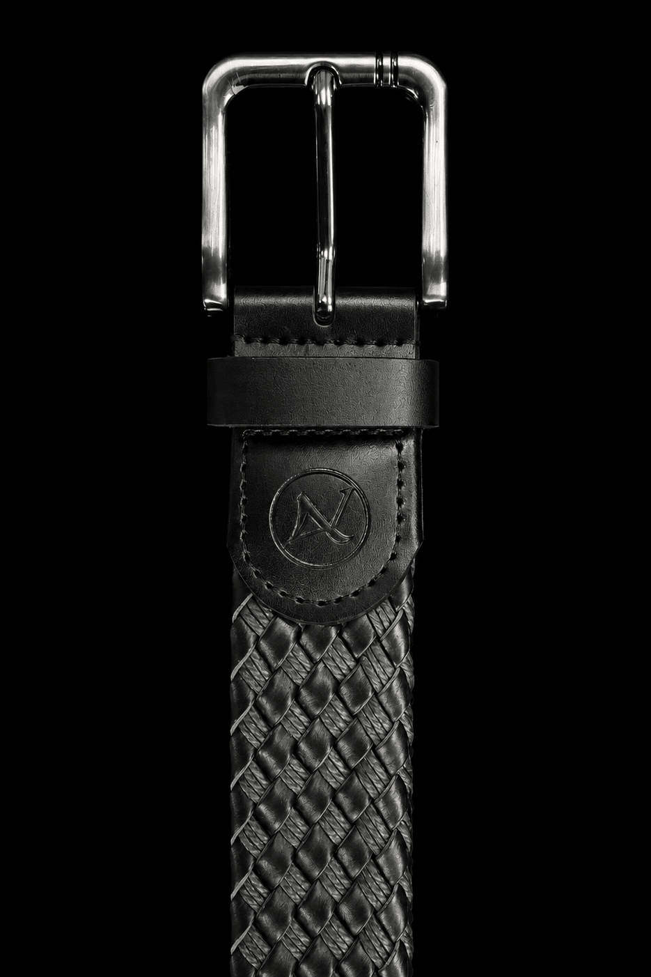 CEINTURE TRESSÉE | PANTERA, BLACK GUNMETAL - AU NOIR