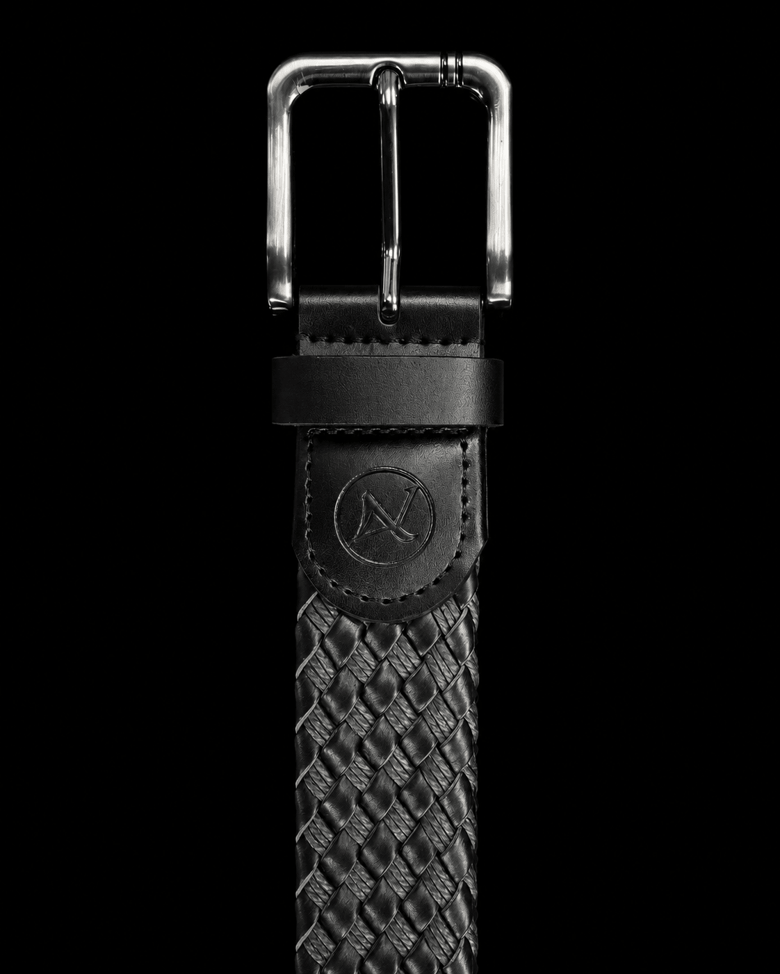 CEINTURE TRESSÉE | PANTERA, BLACK GUNMETAL - AU NOIR