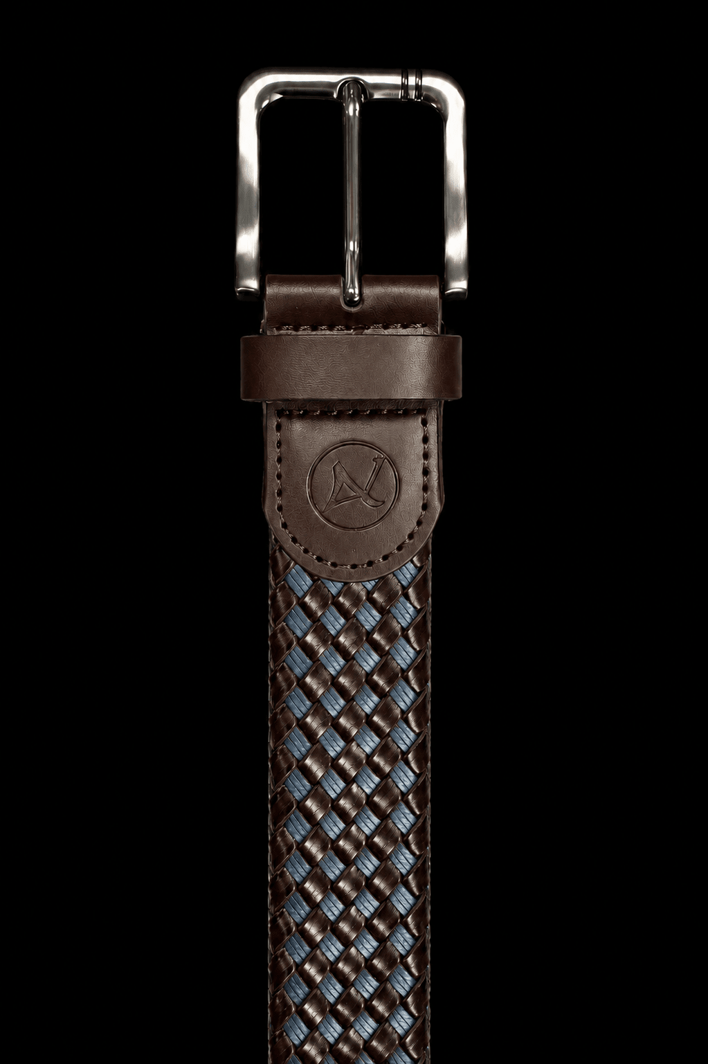 CEINTURE TRESSÉE | PANTERA, BROWN GUNMETAL - AU NOIR
