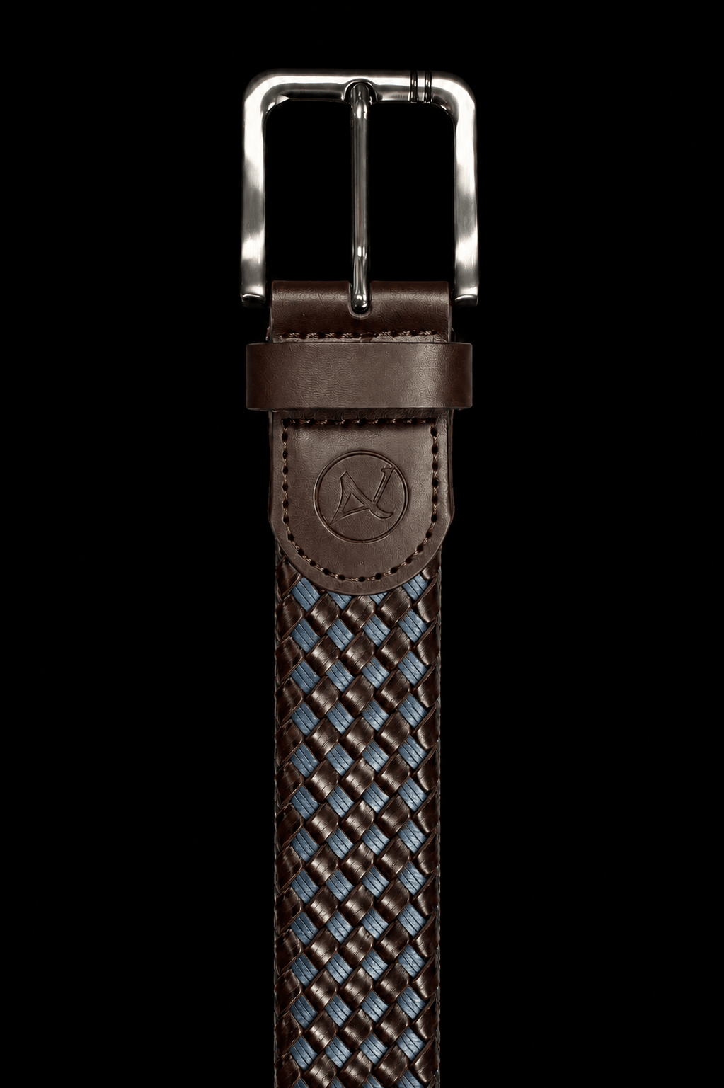 CEINTURE TRESSÉE | PANTERA, BROWN GUNMETAL - AU NOIR