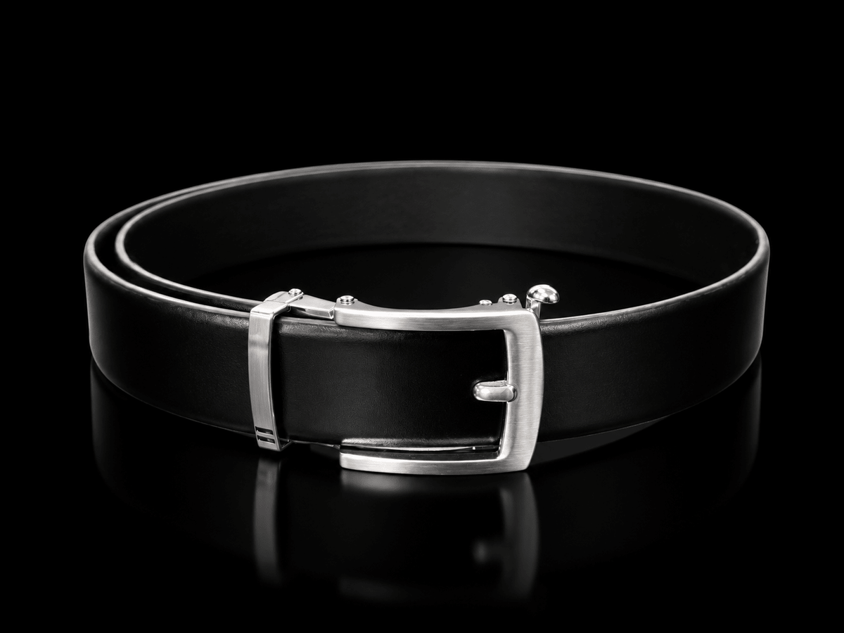CEINTURE TRESSÉE | VALLELUNGA, BLACK BRUSHED NICKEL - AU NOIR