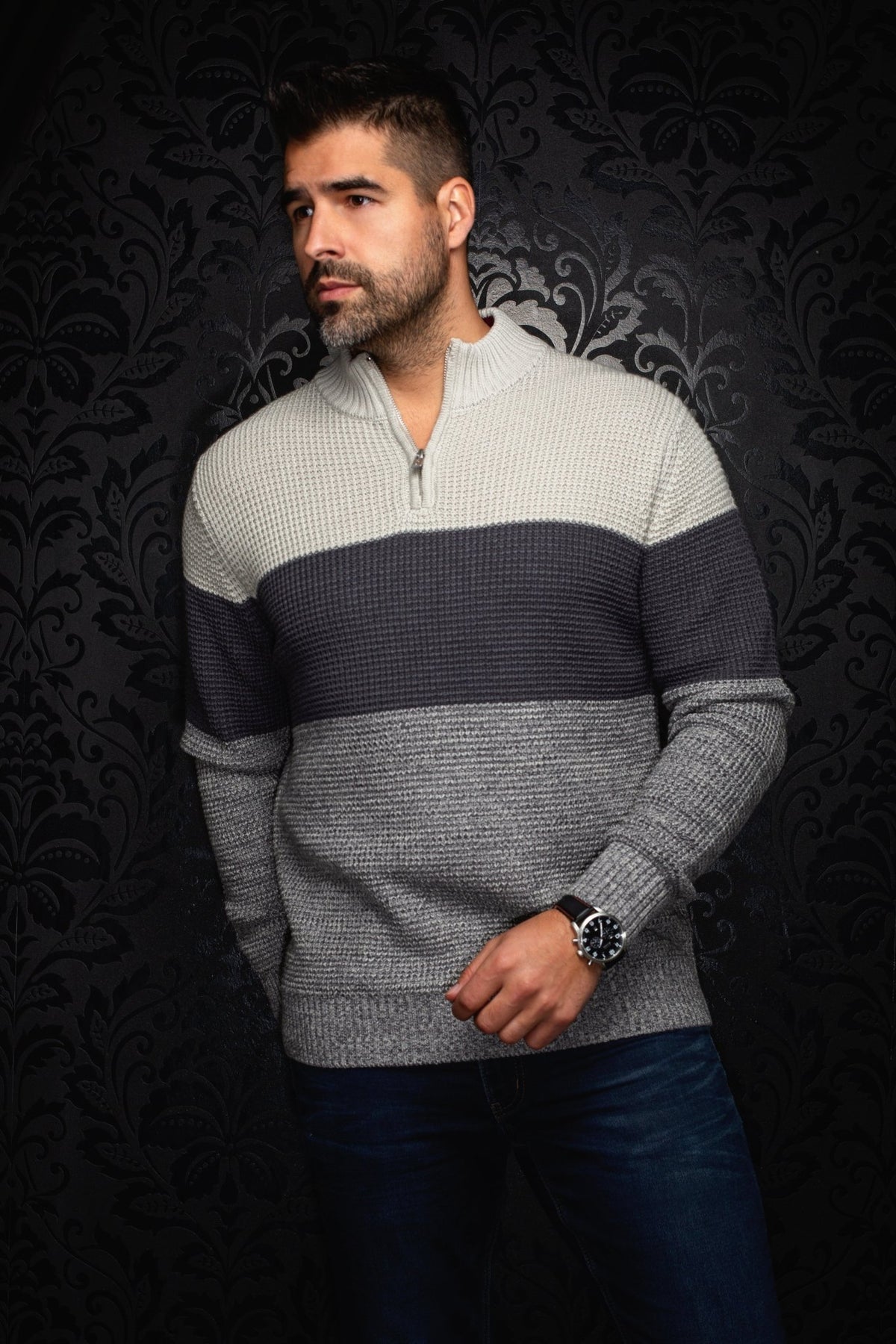 JERSEY DE LANA MERINO | DALVIK, Gris - AU NOIR