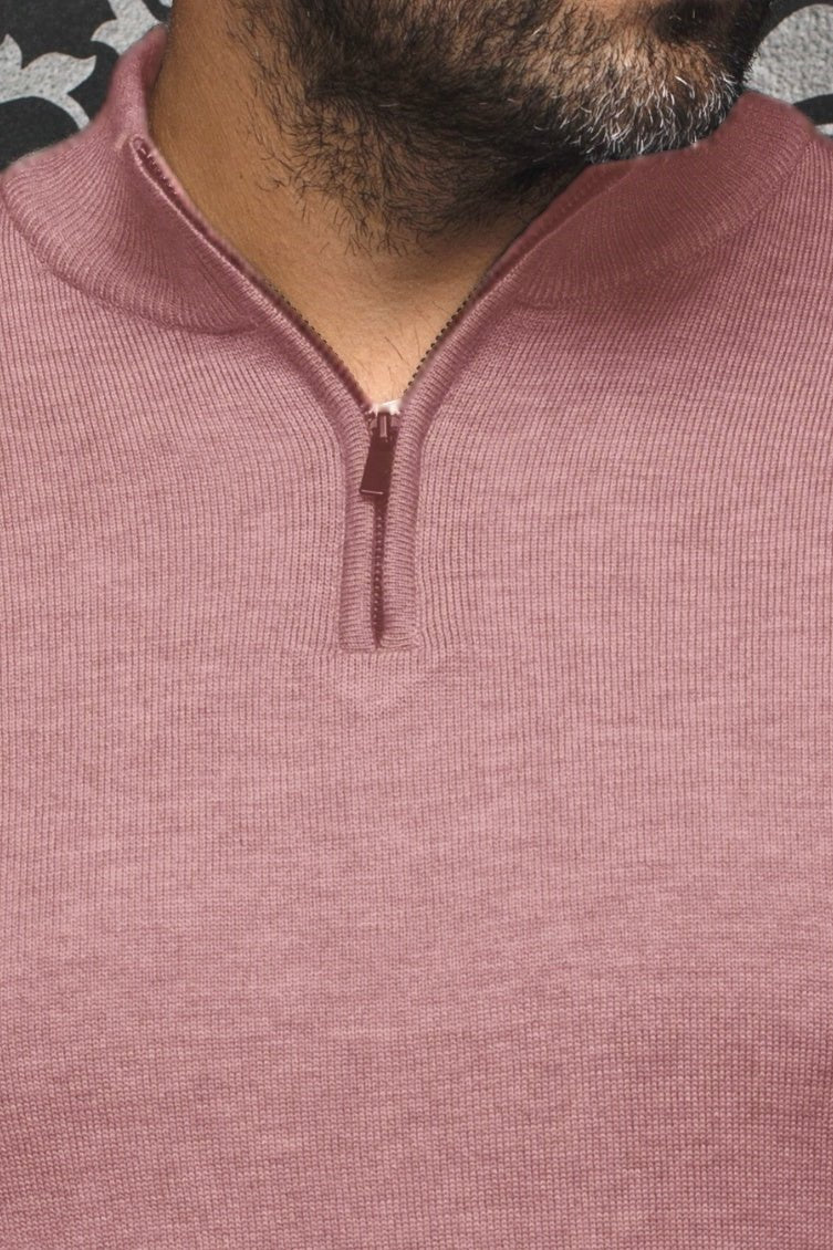 MERINO WOOL SWEATER | MESTA, ROSEWOOD - AU NOIR