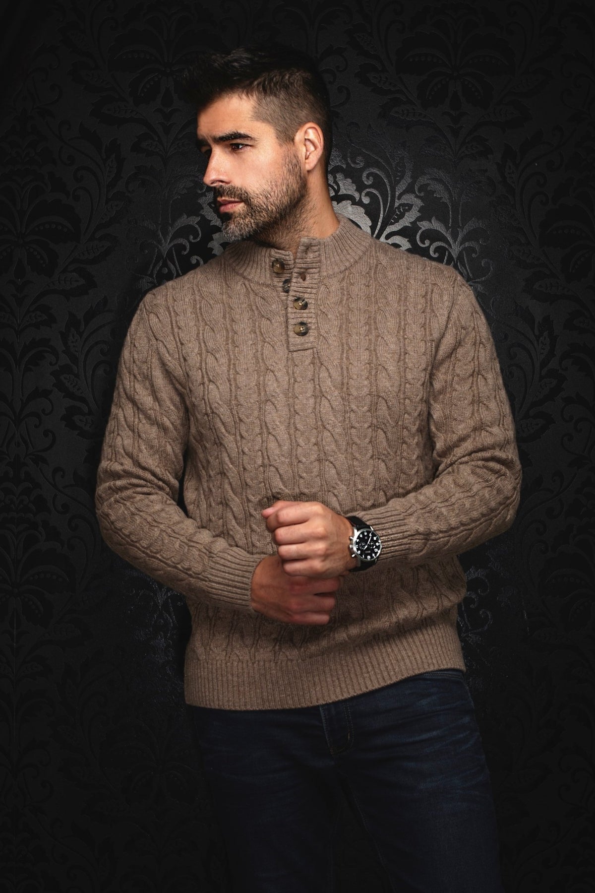 JERSEY DE LANA MERINO | OSLO, gris topo - AU NOIR
