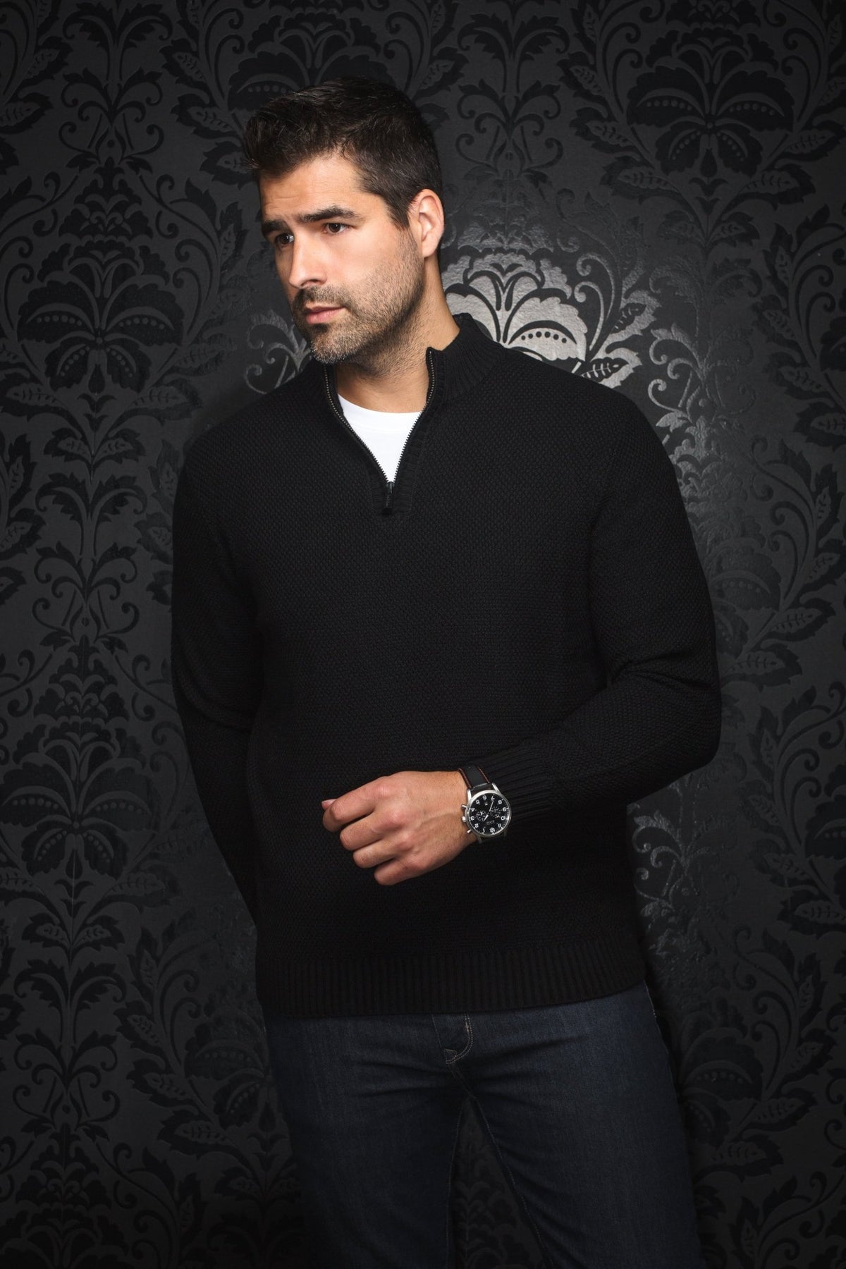 JERSEY DE LANA MERINO | VOGAR, negro - AU NOIR