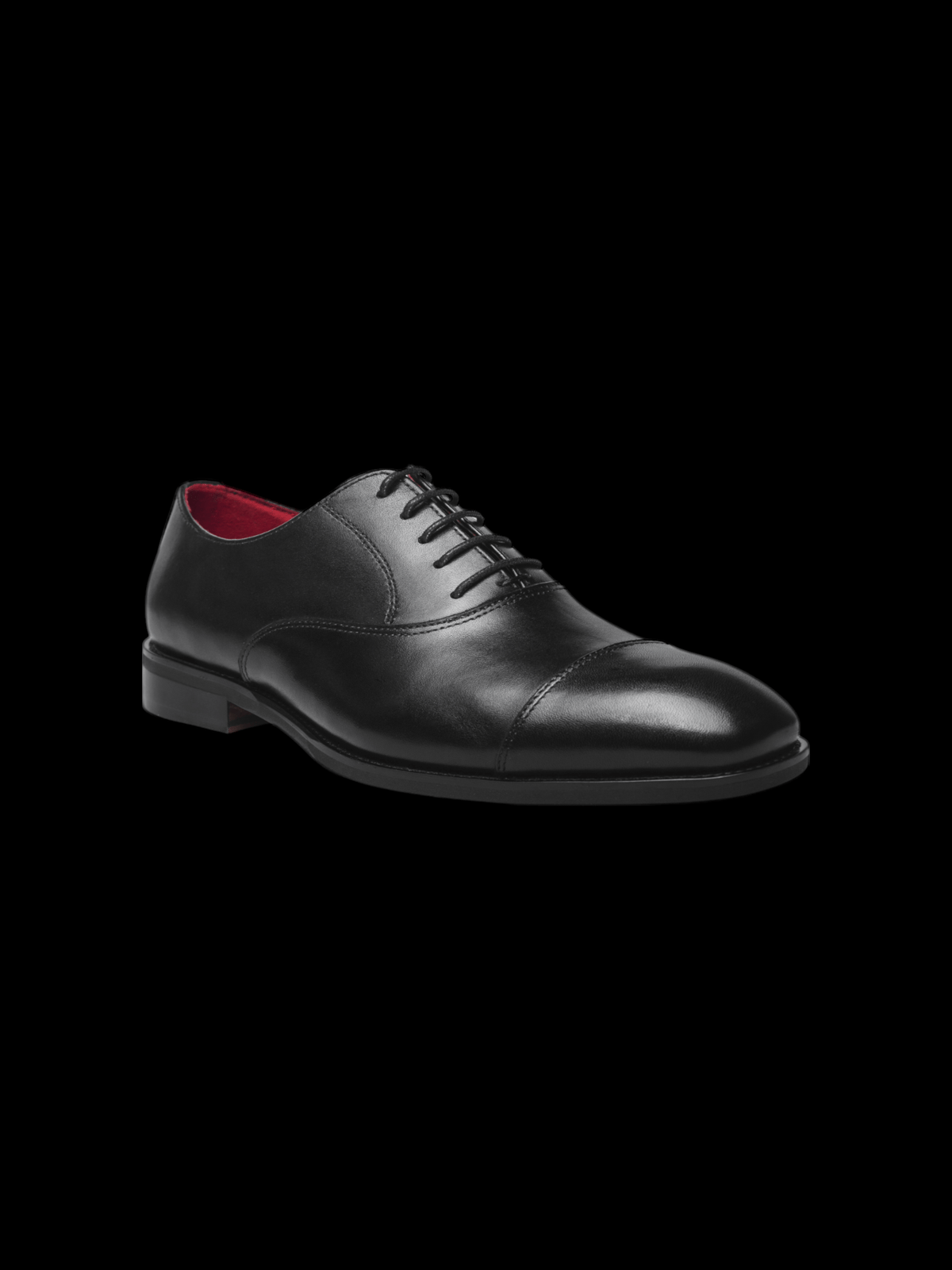 Au Noir Monroe Black Leather Cap-Toe Oxfords with Red Insole size 10.5 High-end shoes for men I Au Noir - AU NOIR main image 3