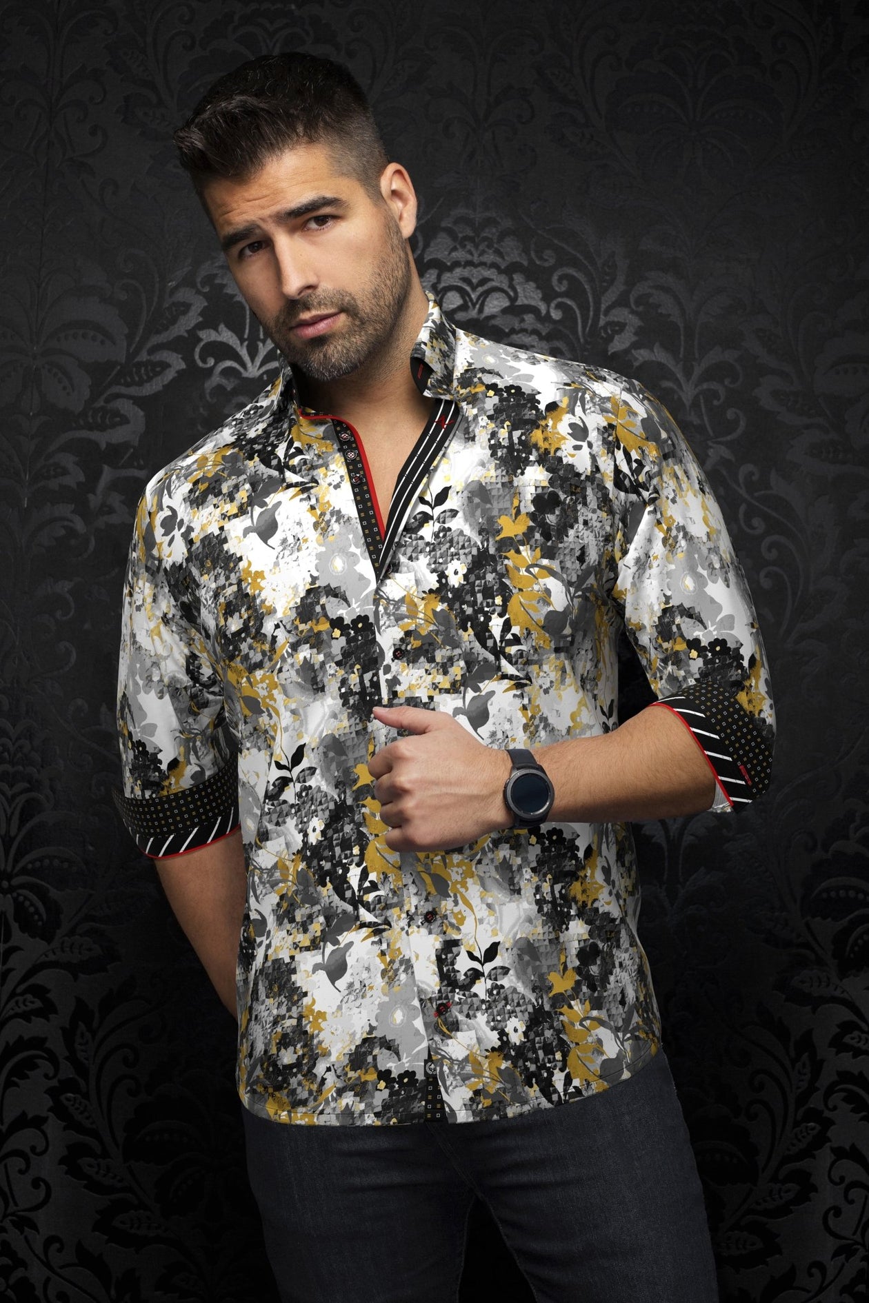 Shirt Men's High-End Stretch Suit I Au Noir - AU NOIR Shirt Men's High-End Stretch Suit I Au Noir - AU NOIR