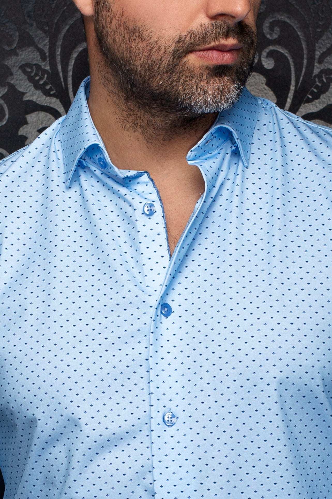 Camisa  ALEXANDER-FAN, azul claro - AU NOIR