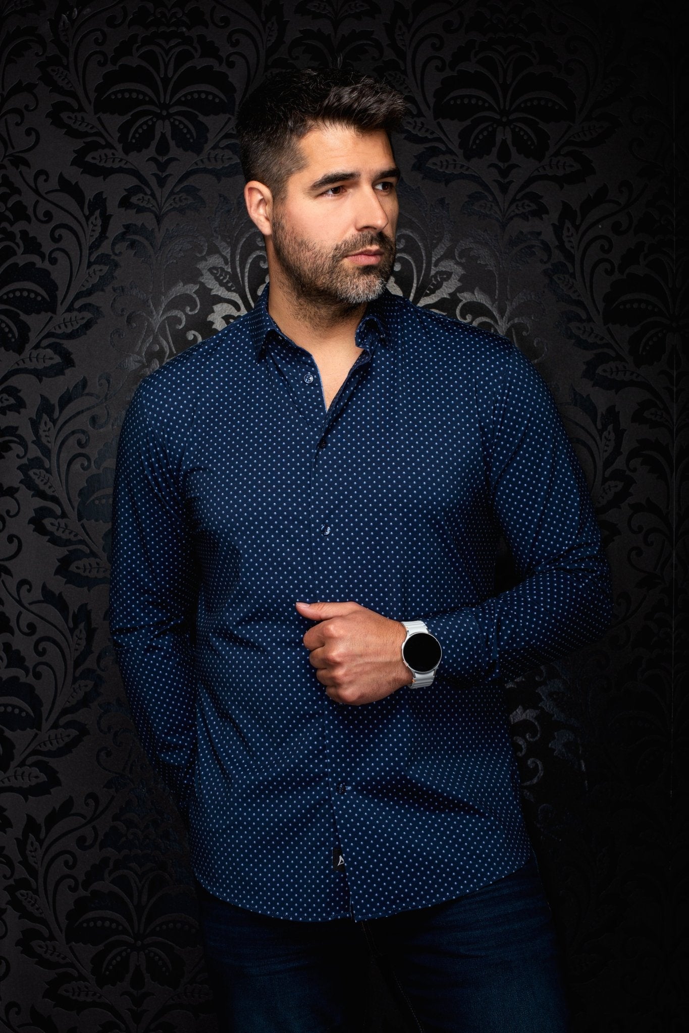 Shirt  ALEXANDER-FAN, Navy - AU NOIR