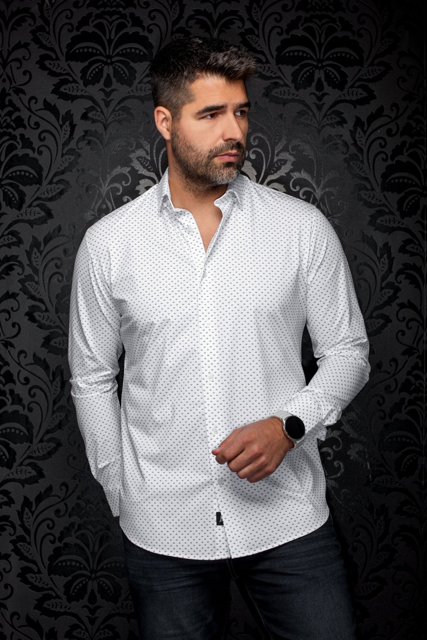 Camisa  ALEXANDER-FAN, Blanca - AU NOIR