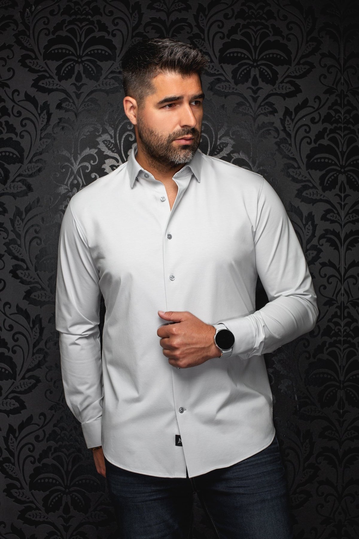 Chemise | ALEXANDER-SLD, Silver - AU NOIR