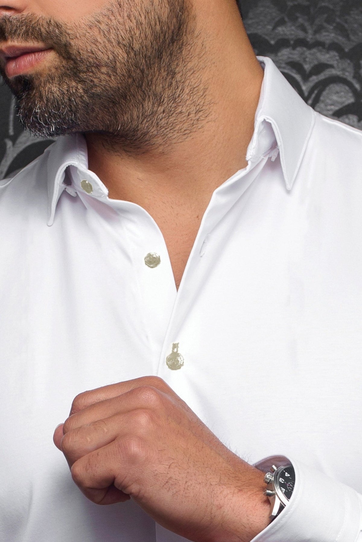 Camisa  ALEXANDER - SLD, piedra blanca - AU NOIR