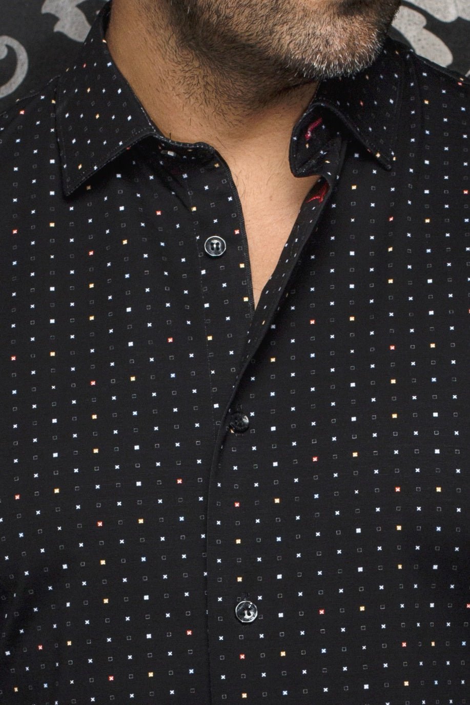 Camisa  ALEXANDER - SQRX, negro - AU NOIR