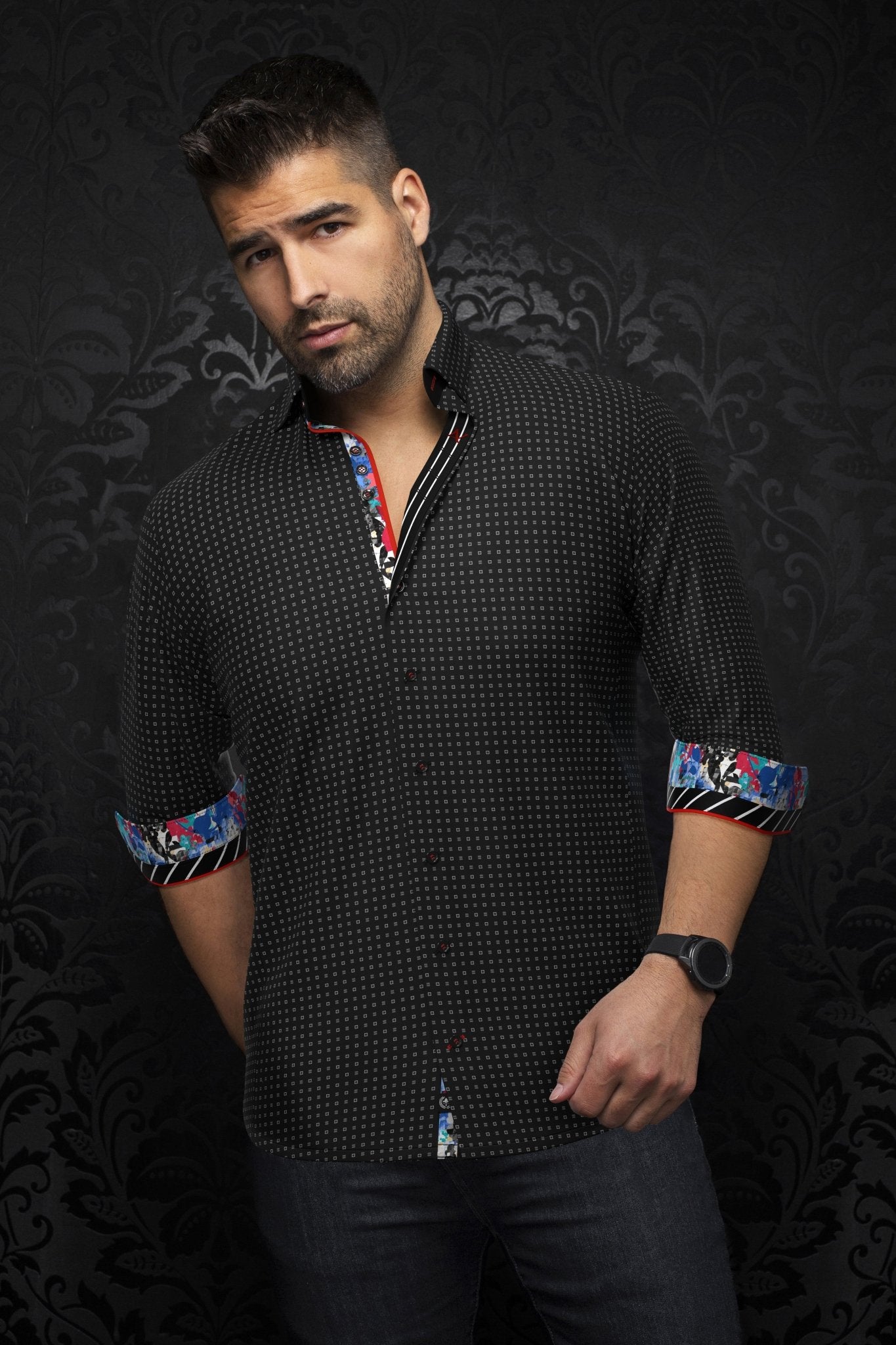 CHEMISE | ARLO, Black - AU NOIR