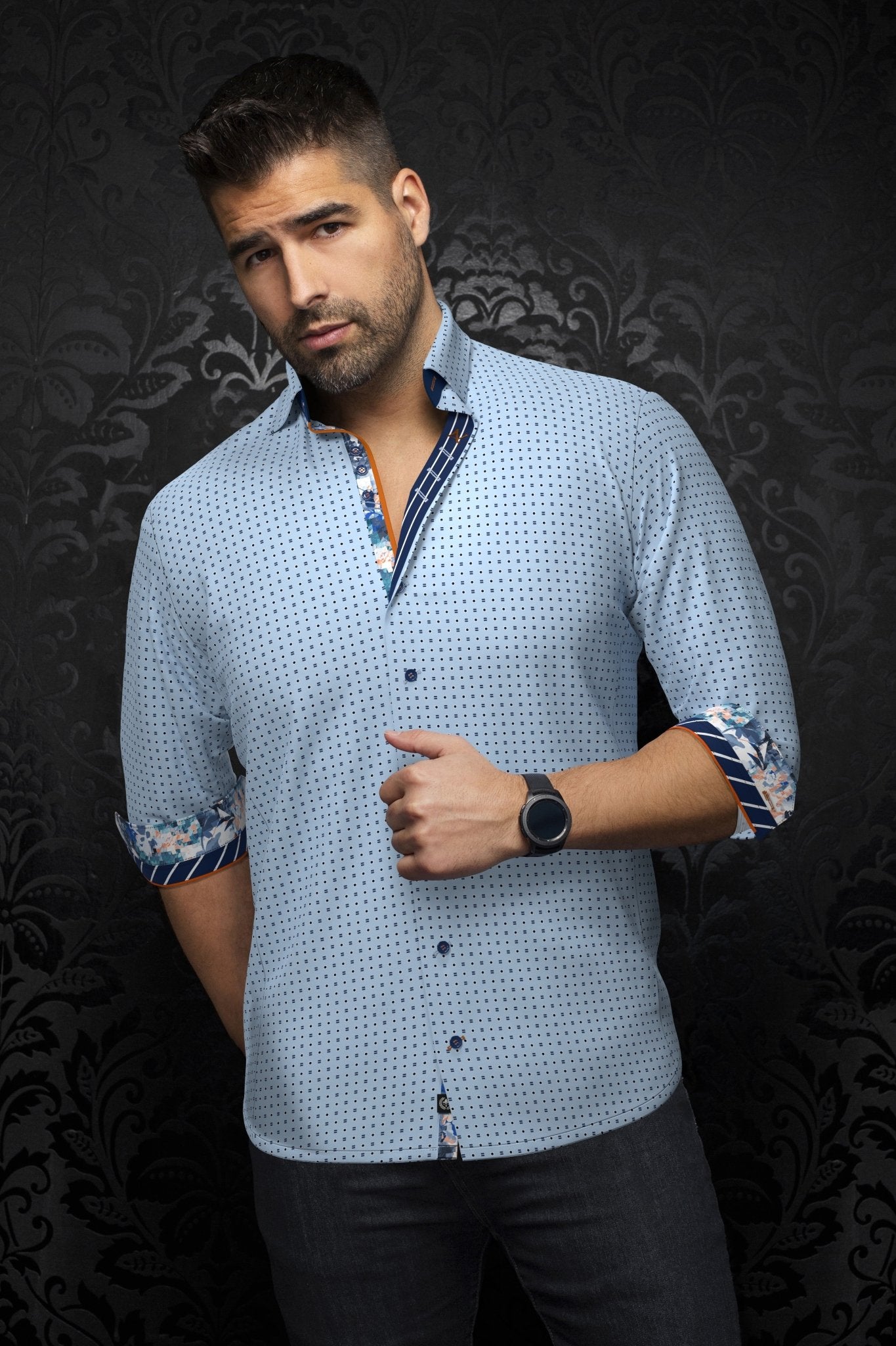 CHEMISE | ARLO, Light Blue - AU NOIR