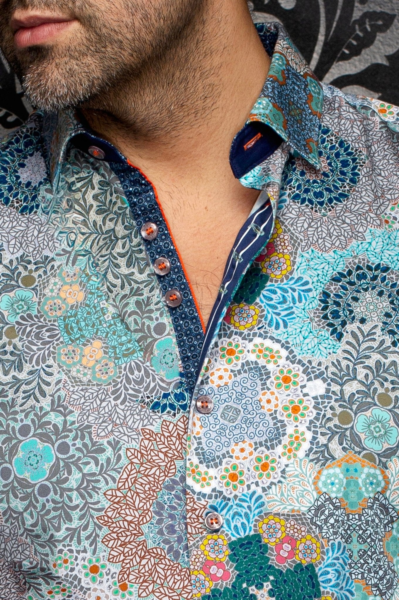 CHEMISE | ASHAR, AQUA GREEN - AU NOIR
