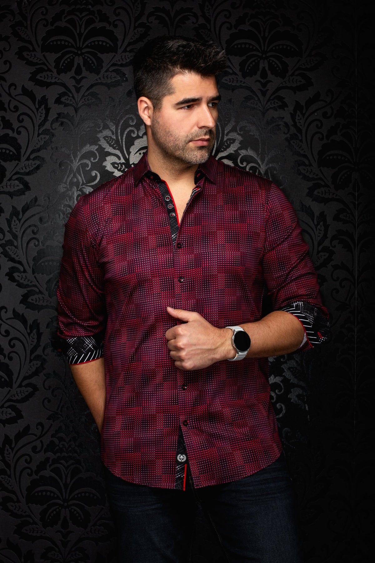 CHEMISE | AUREUS, Red - AU NOIR