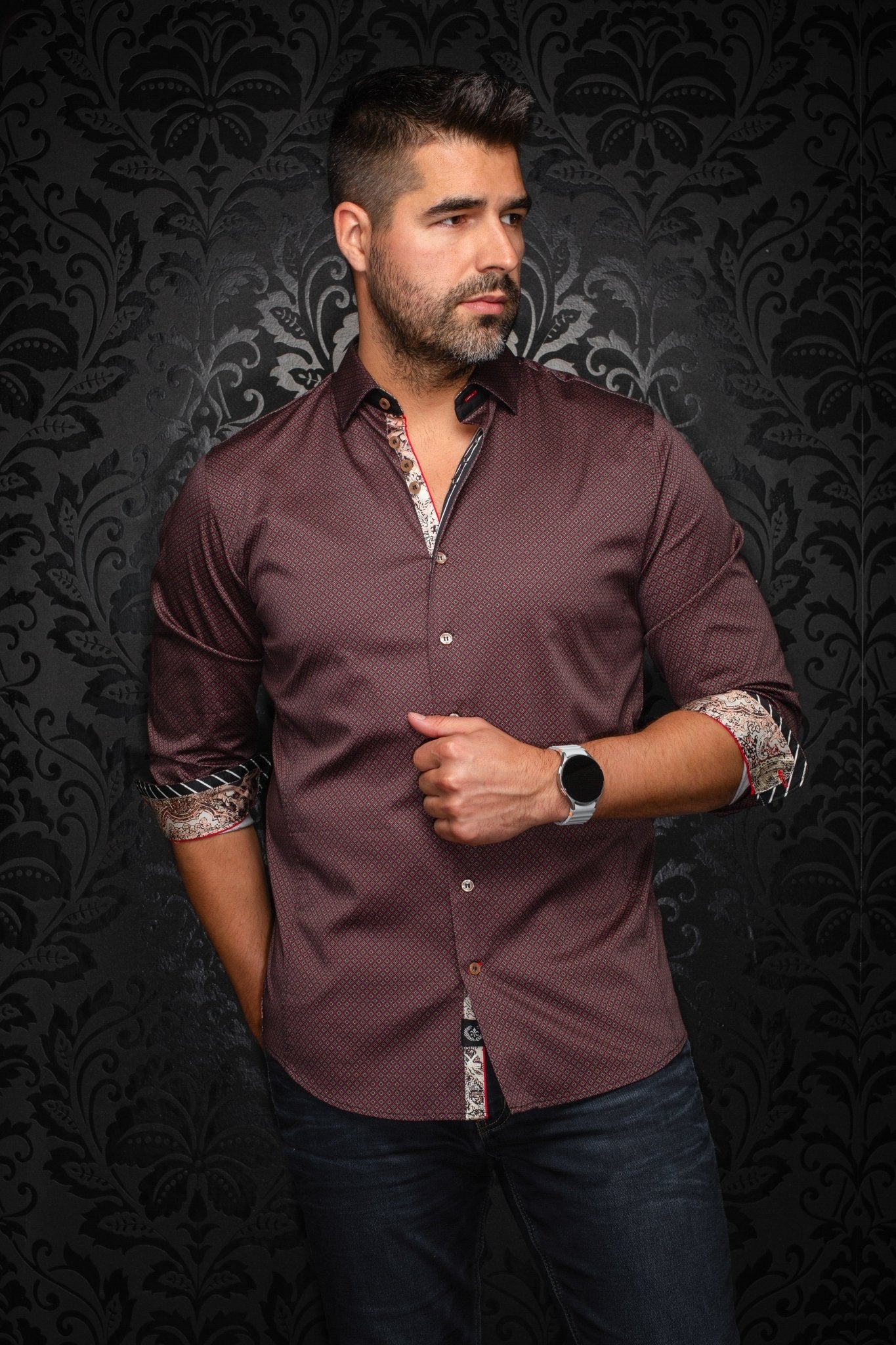 CHEMISE | BANGALORE, Cabernet Tobacco - AU NOIR