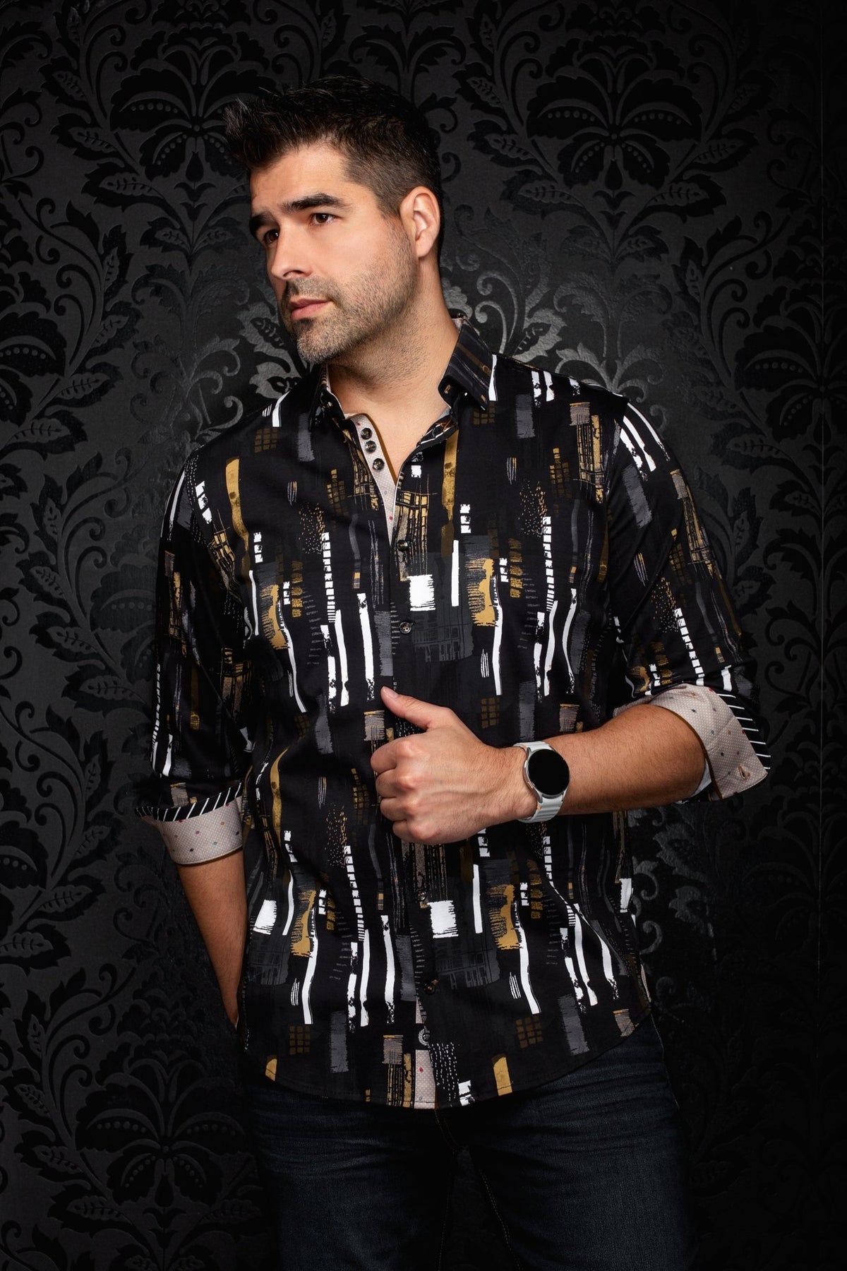 CHEMISE | BEAUMONT, Black Gold - AU NOIR