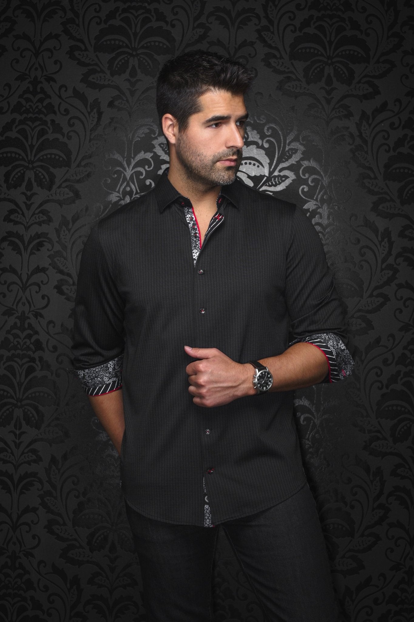 CHEMISE | BERNADO, Black - AU NOIR