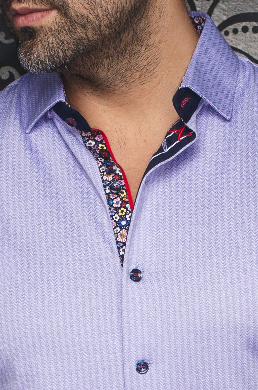 Shirt  BERNADO, Lavender - AU NOIR