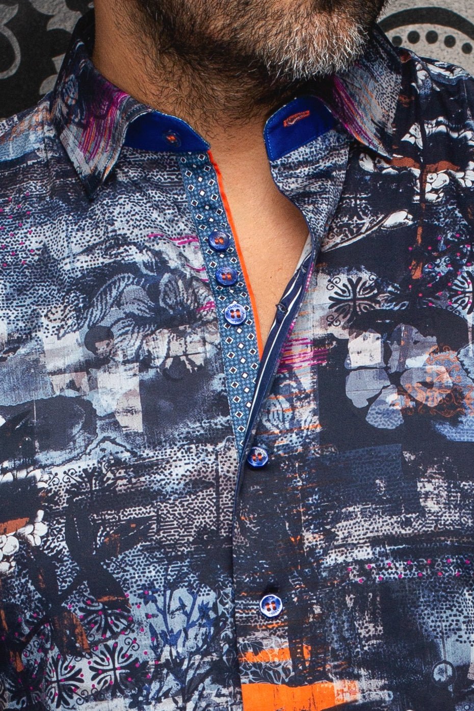 Camisa  BRICE, azul marino - AU NOIR