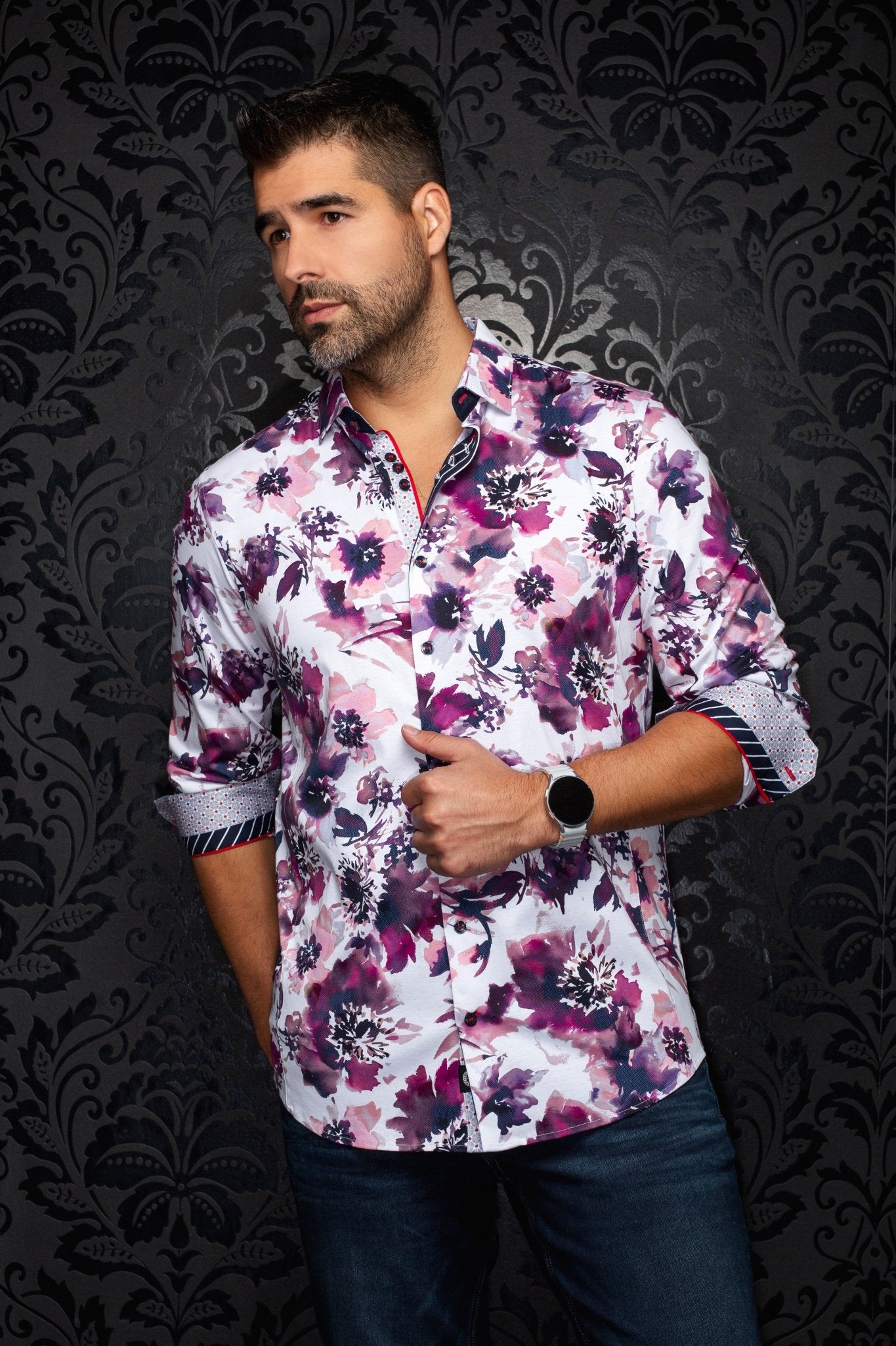 CHEMISE | CARNAC, Beet - AU NOIR