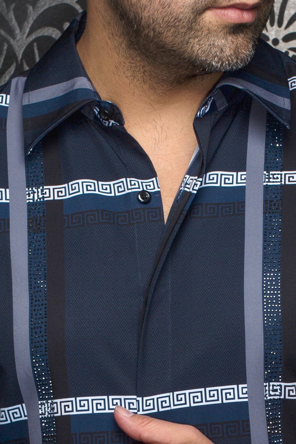 CHEMISE | CASTELLETTO, Navy - AU NOIR